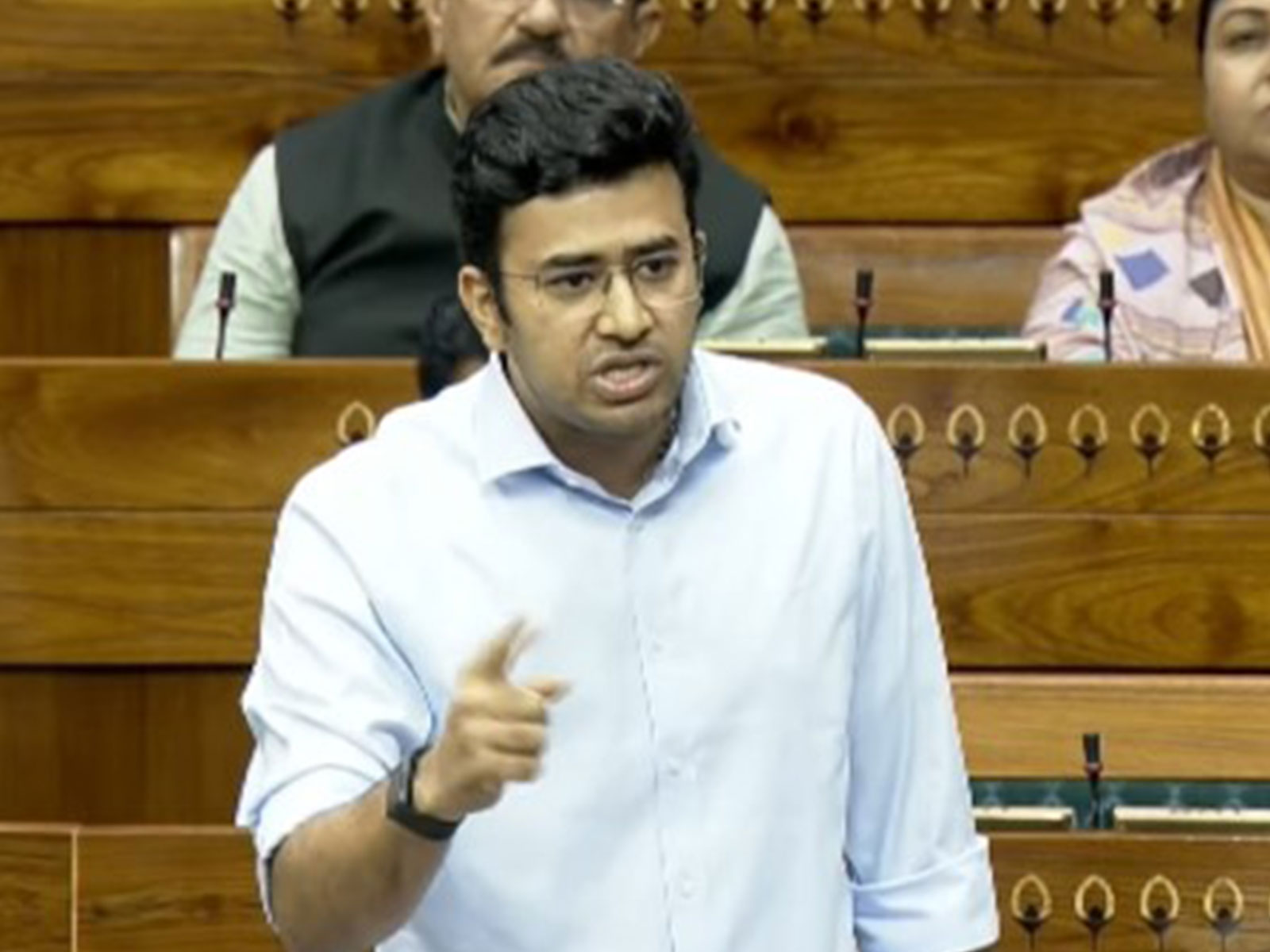 Bharatiya Janata Party Bengaluru South MP Tejasvi Surya (Photo/SansadTV)