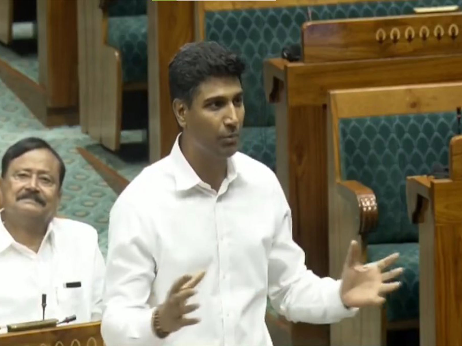 TDP MP Lavu Sri Krishna Devarayalu speaks in Lok Sabha (Photo/SansadTV)