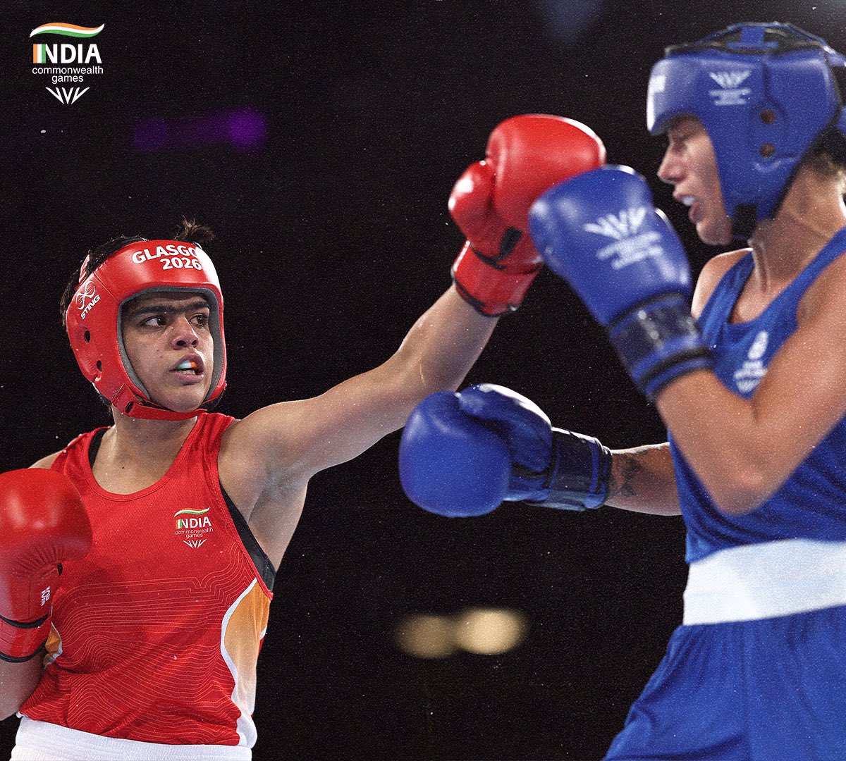 Indian boxer Priya Ghanghas (L). (Photo: X/ @WeAreTeamIndia)