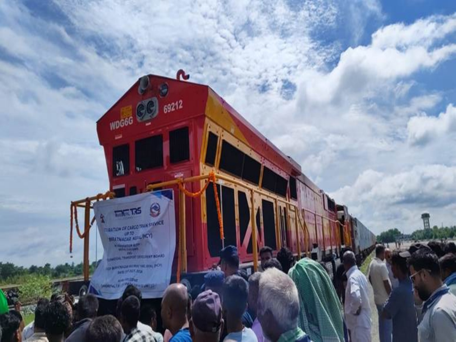 First direct commercial container frieght train reaches Nepal (Photo/PIB)