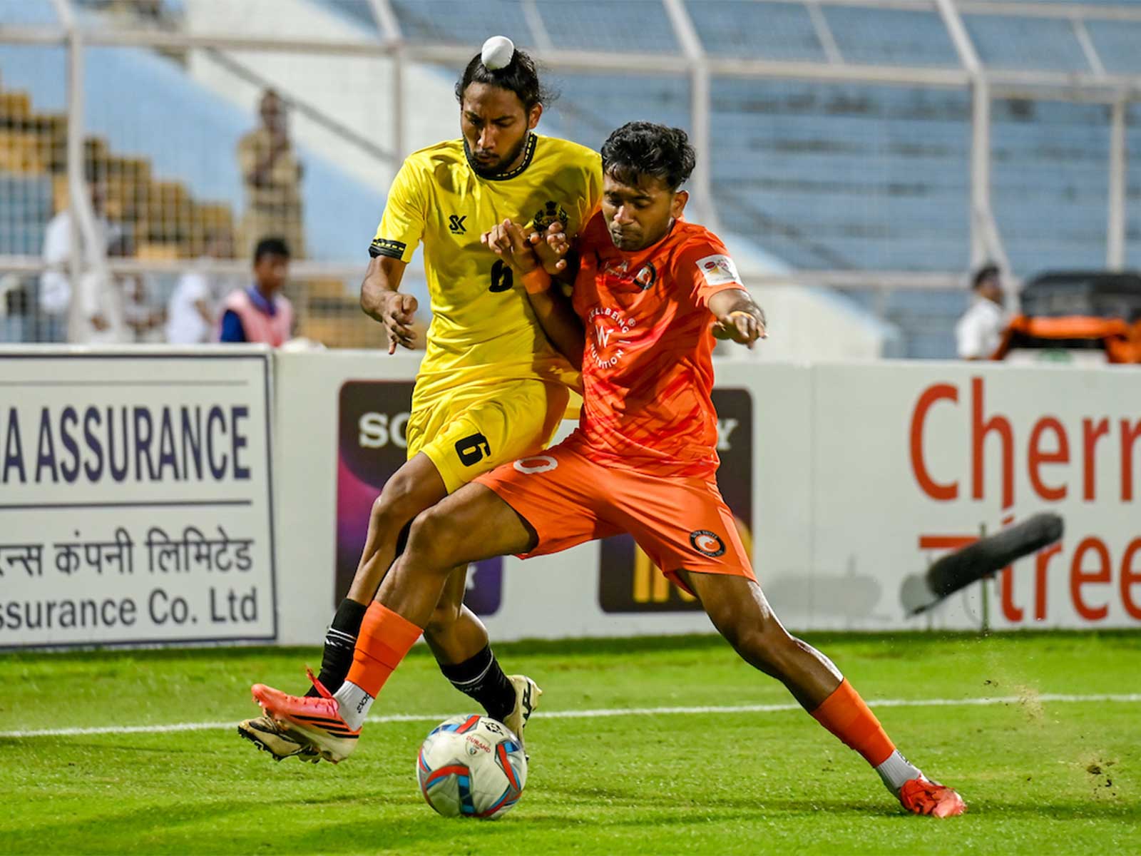 South United FC and CISF Protectors players in action. (Photo: Durand Cup)