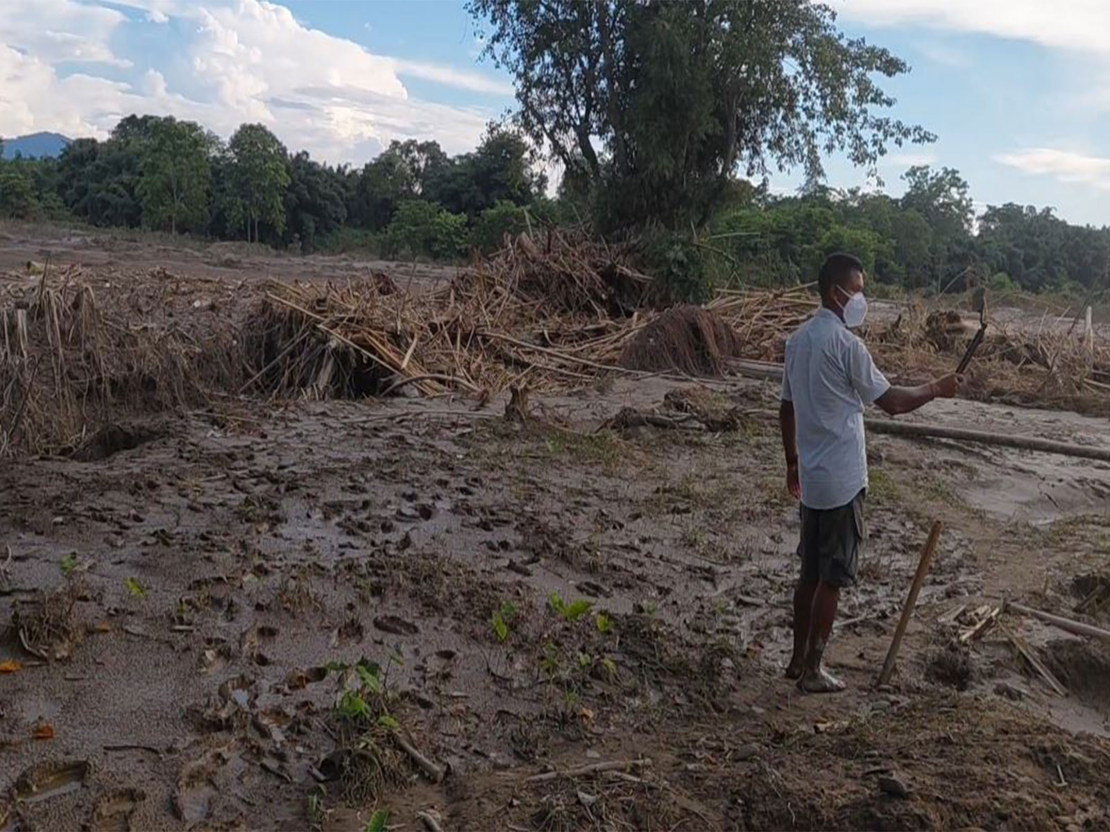 Assam floods: Nepalikuti in Sivasagar faces devastation as residents struggle to rebuild lives (Photo/ANI)