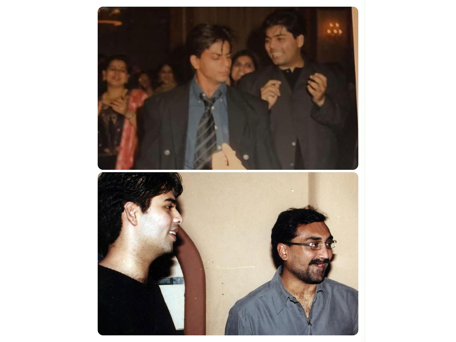 Karan Johar with Shah Rukh Khan, Aditya Chopra (Photo/Instagram@karanjohar)