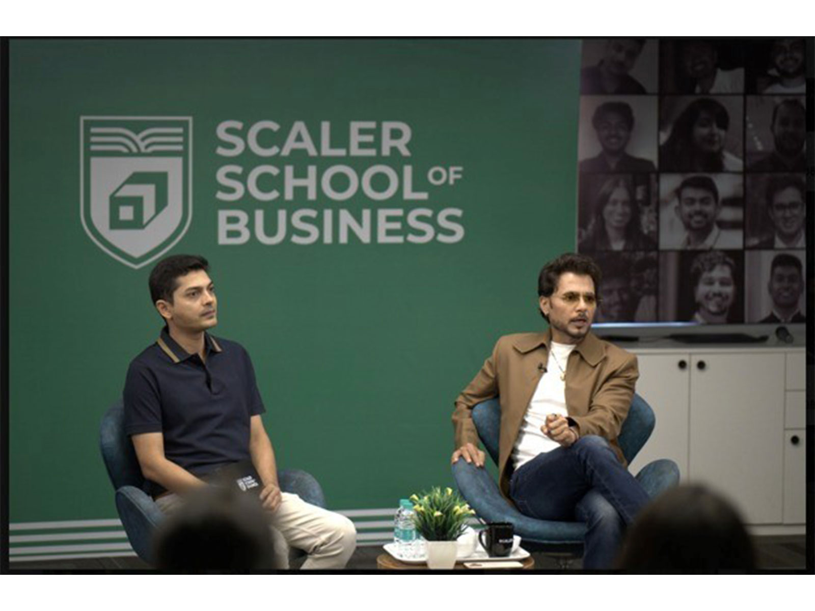 L-R: Vidit Jain, SVP, Head of Scaler School; Anupam Mittal, Founder, Shaadi.com, Angel Investor