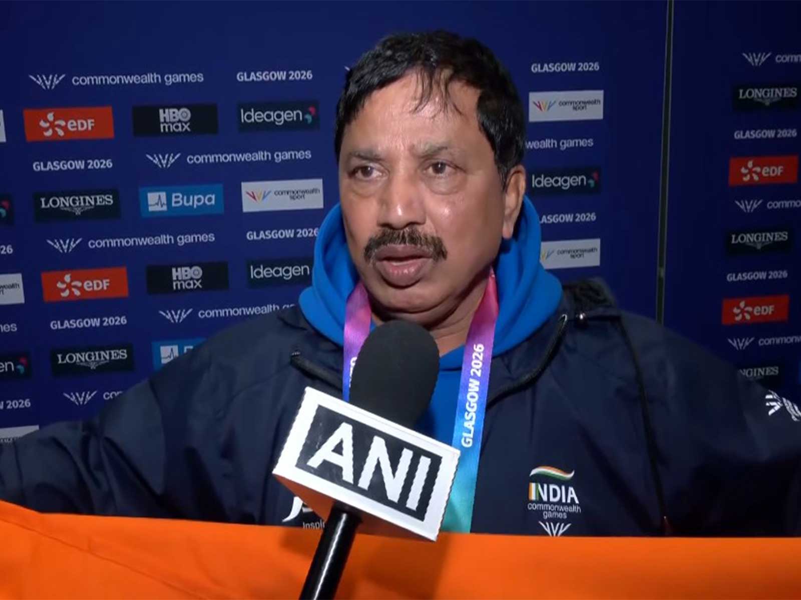 The head coach of the para-athletics team at Glasgow 2026, Satyanarayana Shimoga. (Photo: ANI)