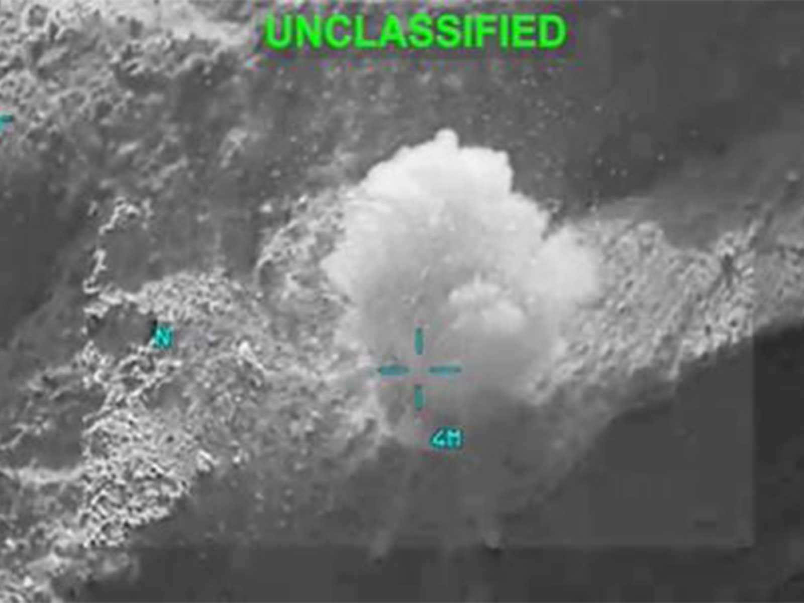 Shared footage of claimed US strikes on Iran (Photo/X/@CENTCOM)