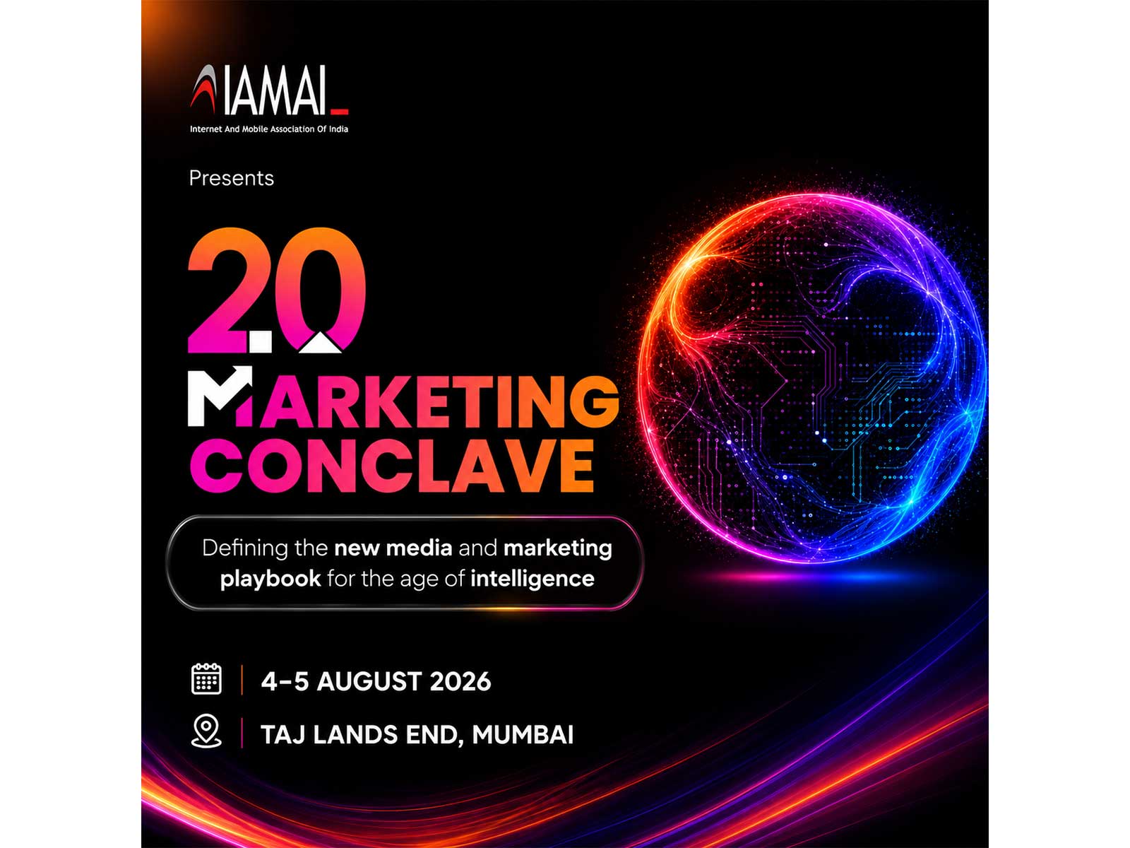 IAMAI to host the 20th edition of India's premier marketing conference - MarCon, co-powered by Google, on August 4-5, 2026, at Taj Lands End, Mumbai