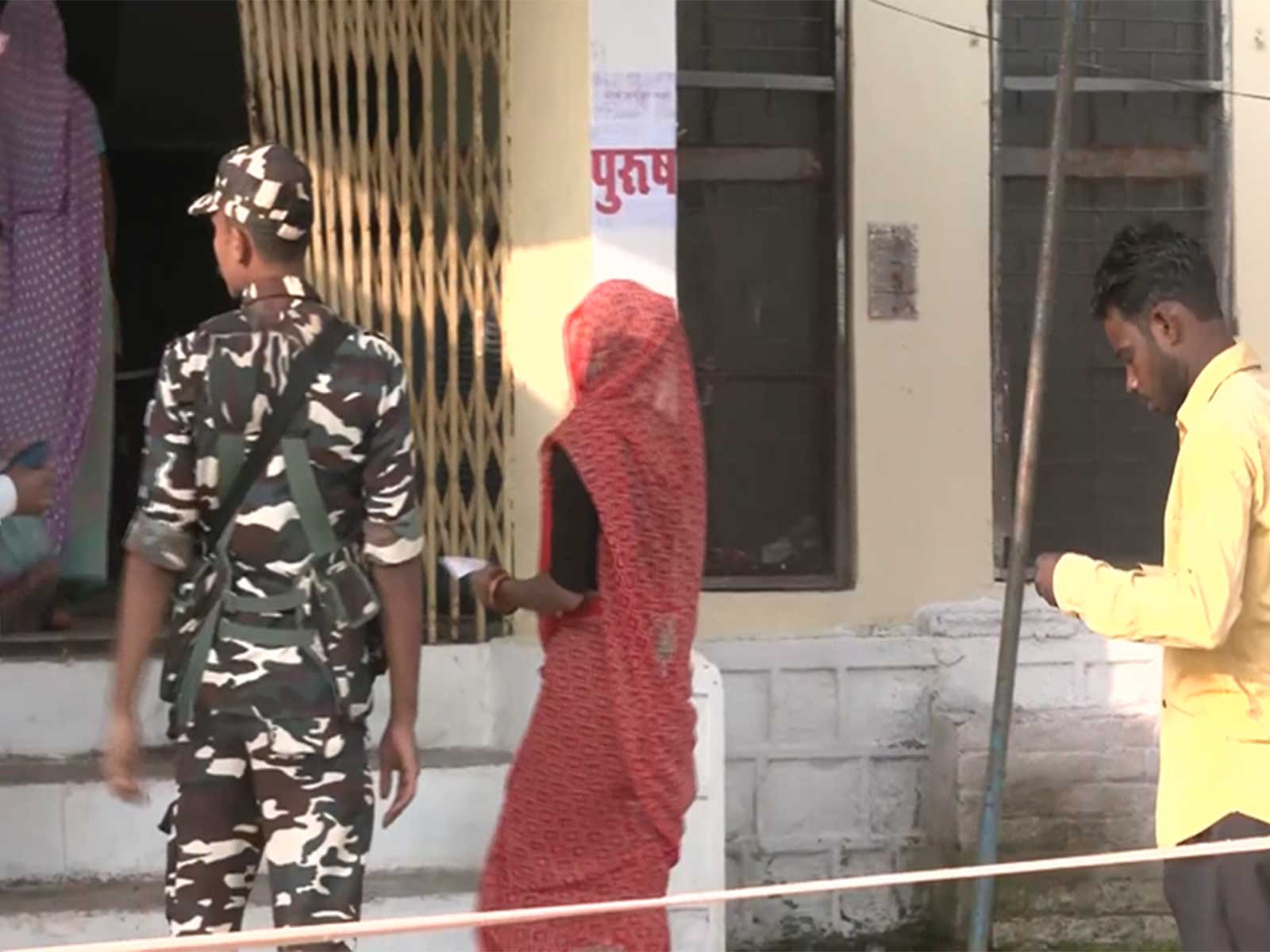 Voters are reaching polling station to exercise their franchise (Photo/ANI)