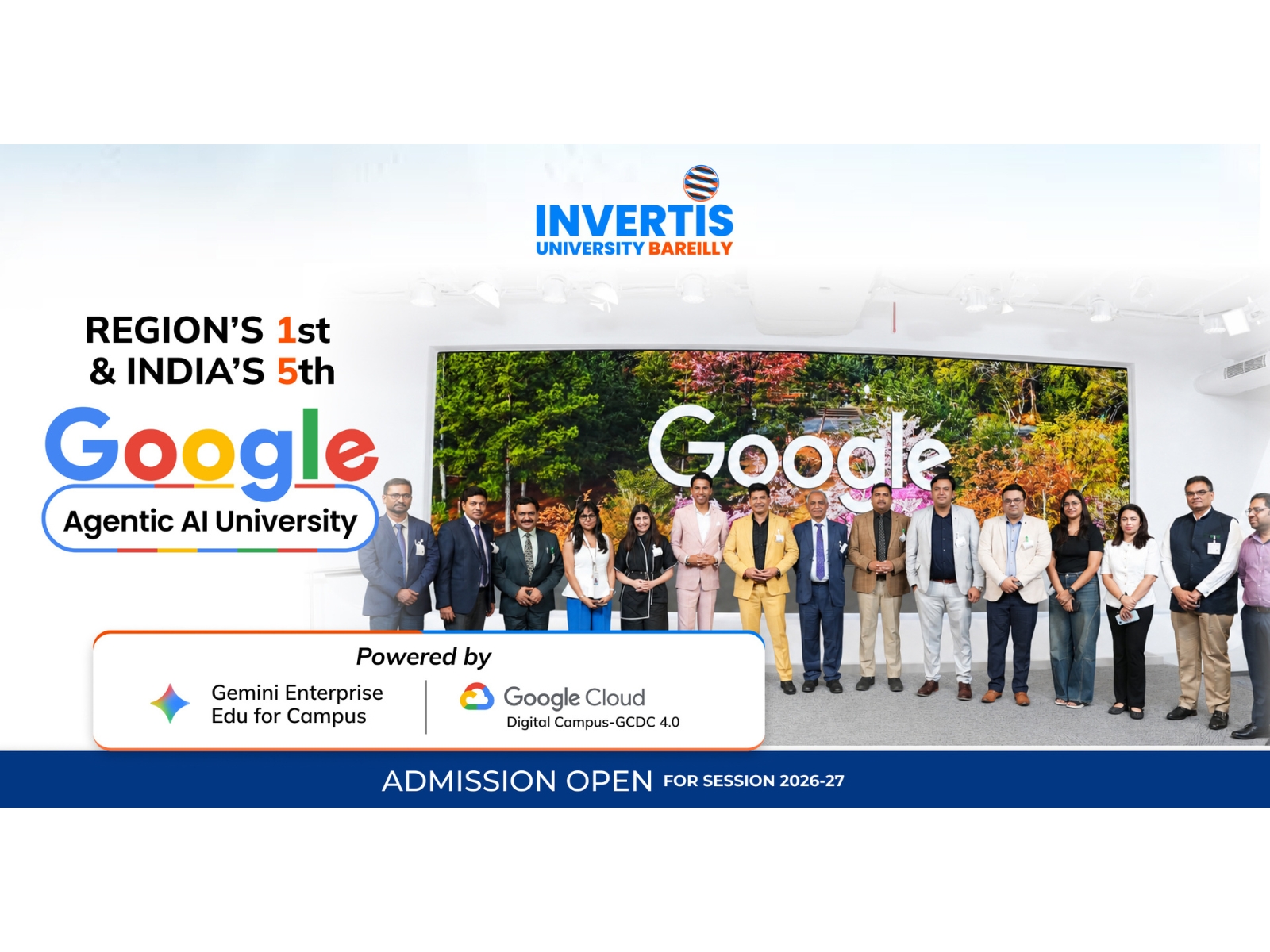 Invertis University Announces a New Milestone as Region's First & India's Fifth Google Agentic AI University