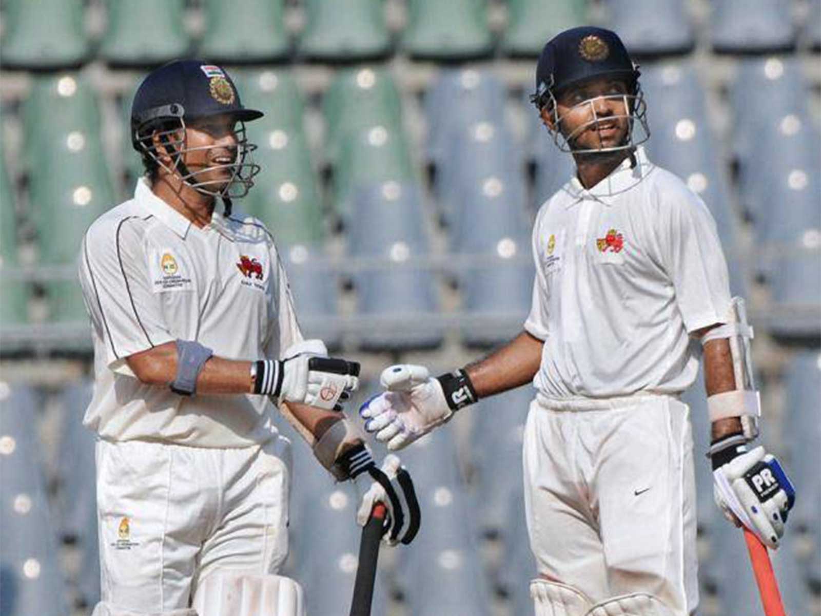 Sachin Tendulkar and Ajinjkya Rahane (Image source: Sachin's X)