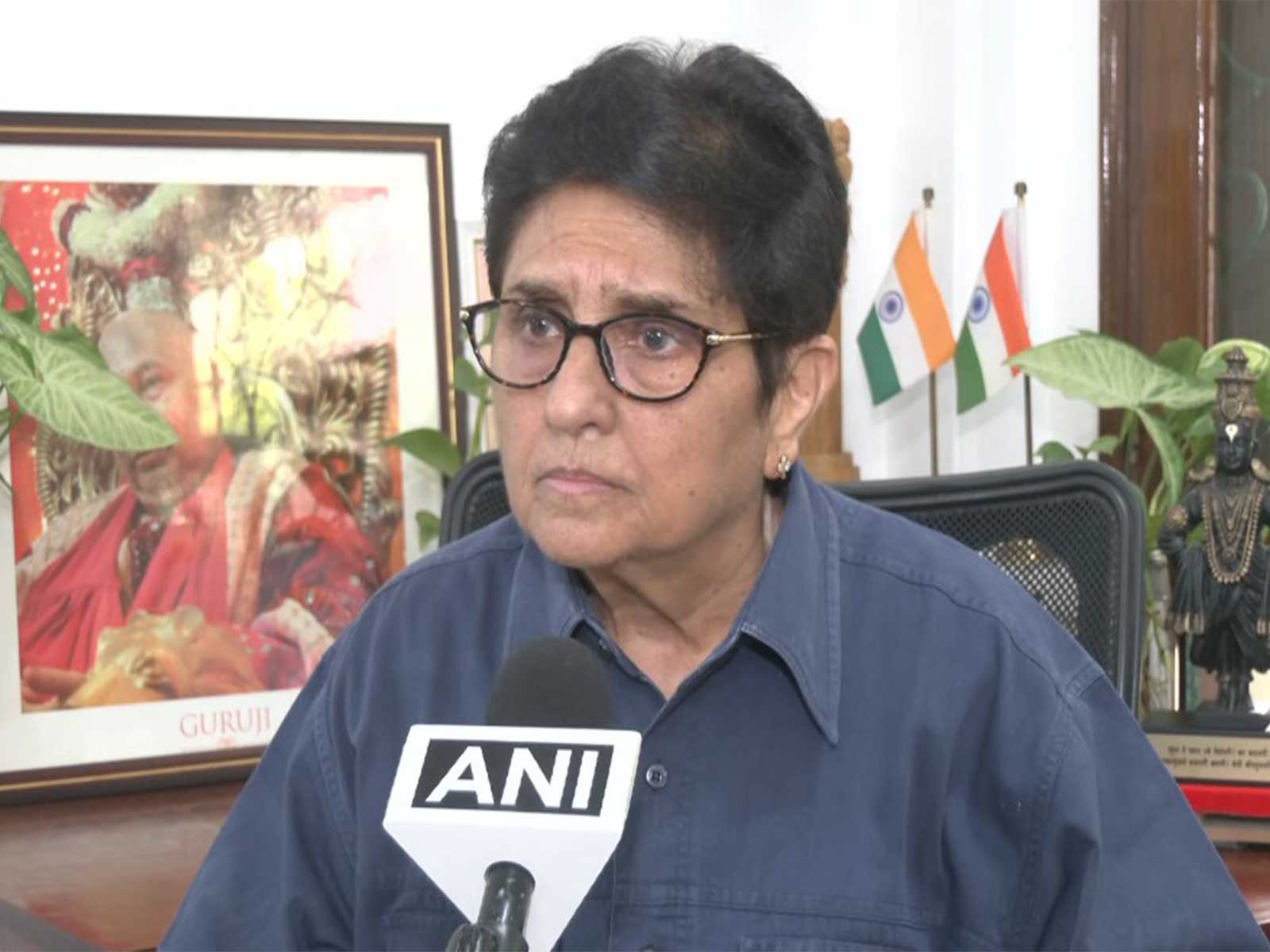 India's first female IPS officer and former Puducherry Lieutenant Governor Kiran Bedi (Photo/ANI)