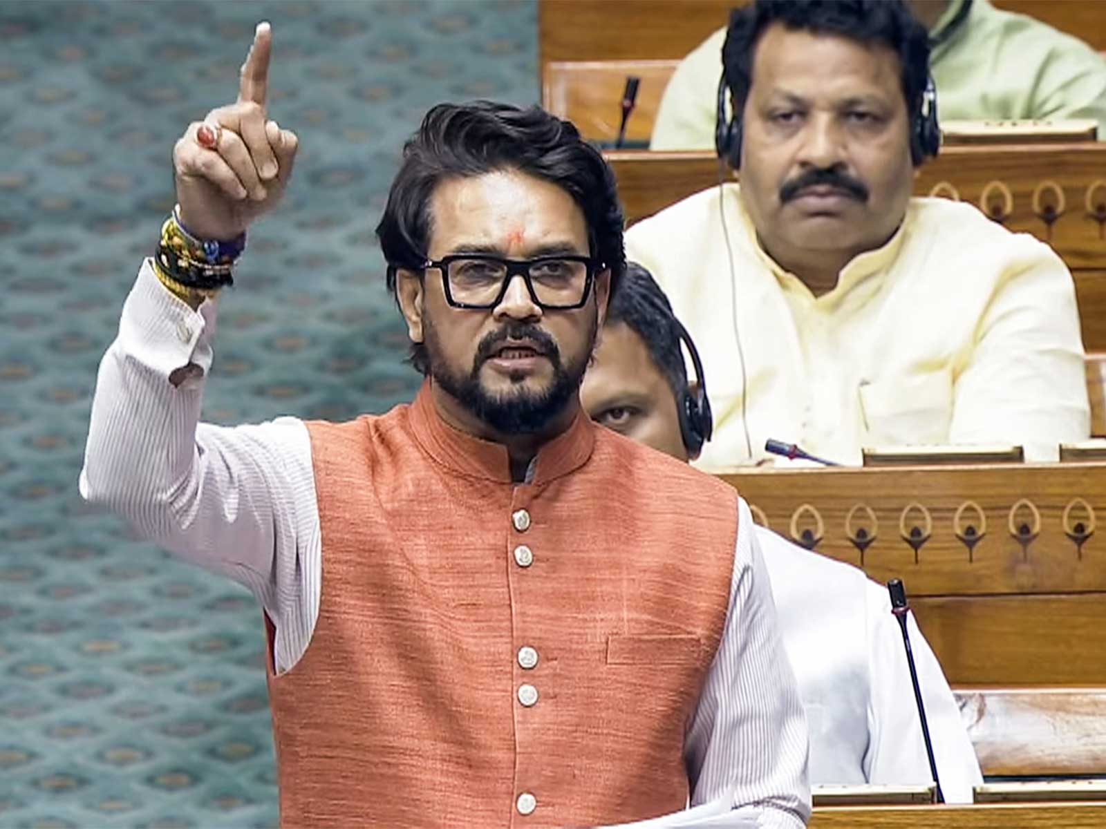 BJP MP Anurag Thakur in Lok Sabha (Photo/SansadTV)