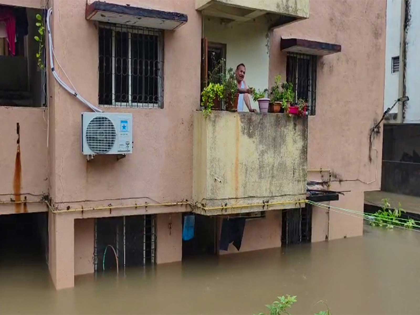 Flooding after heavy rainfall in Valsad (Photo/ANI)