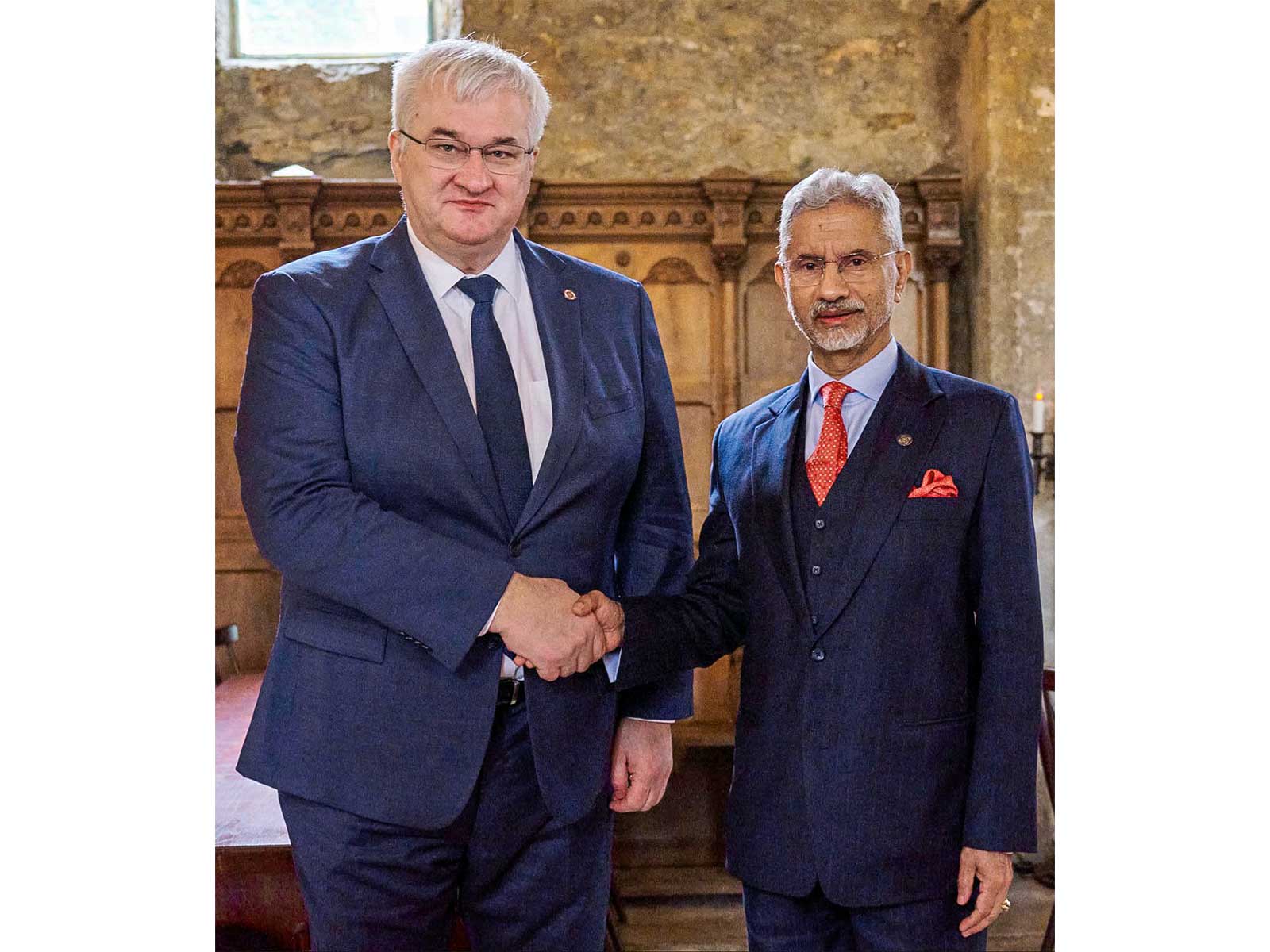 External Affairs Minister S Jaishankar with his Ukrainian counterpart Andrii Sybiha (File Photo/X@DrSJaishankar)