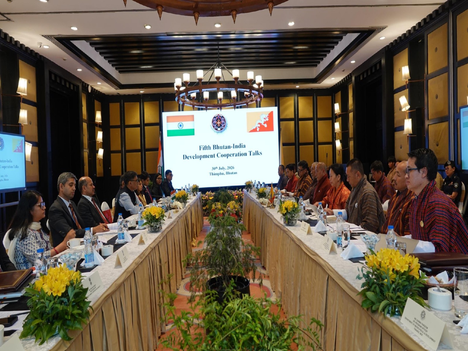 Foreign Secretary Vikram Misri met his Bhutanese counterpart, Dasho Pema Lektup Dorji, in Thimphu to review India-backed development projects under Bhutan's 13th Five-Year Plan. (Photo: X/@Indiainbhutan)