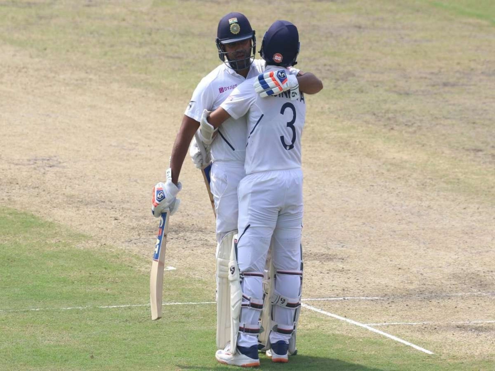 Rohit Sharma and Ajinkya Rahane. (Photo:X/@ImRo45)