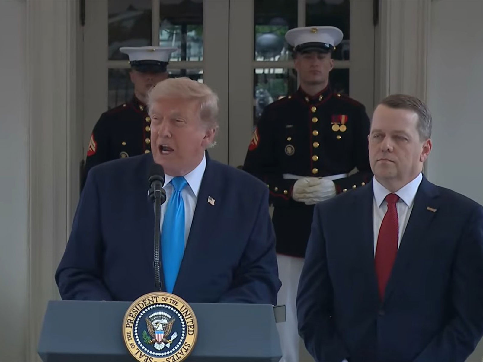 US President Donald Trump announcing the 'Freedom Haulers' initiative (Photo/YouTube/TheWhiteHouse)