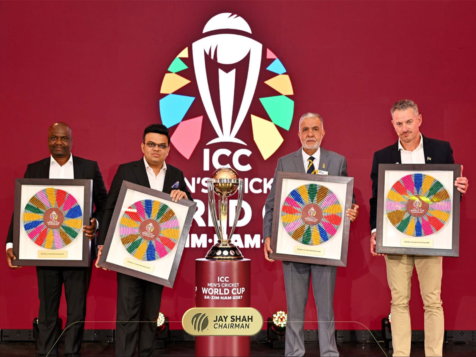 Jay Shah at the tournament host venue unveiling. (Photo: Jay Shah/ICC)