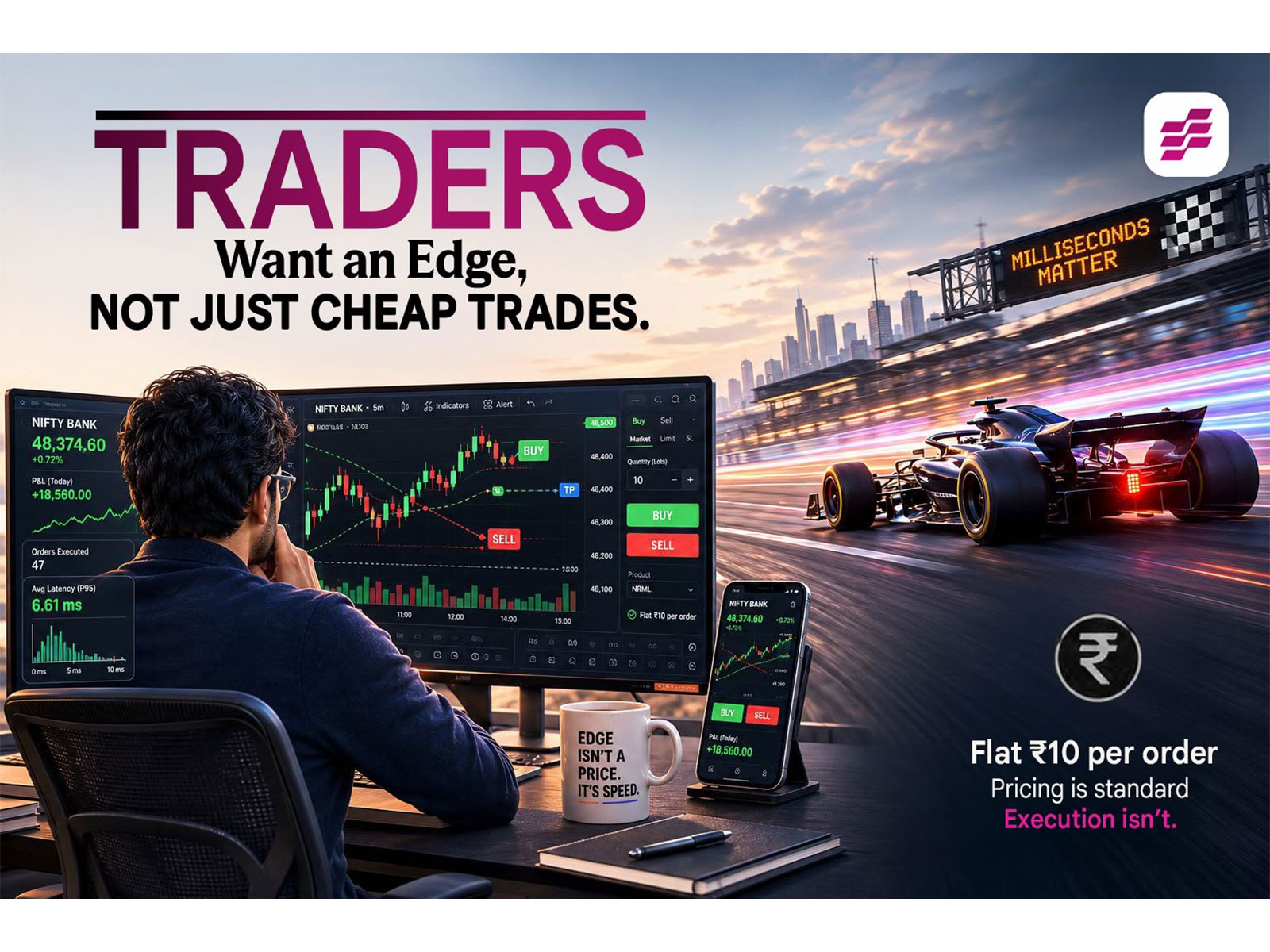 Execution speed is emerging as the key differentiator in India's brokerage industry, as active traders increasingly prioritise reliability and low-latency execution over low brokerage.
