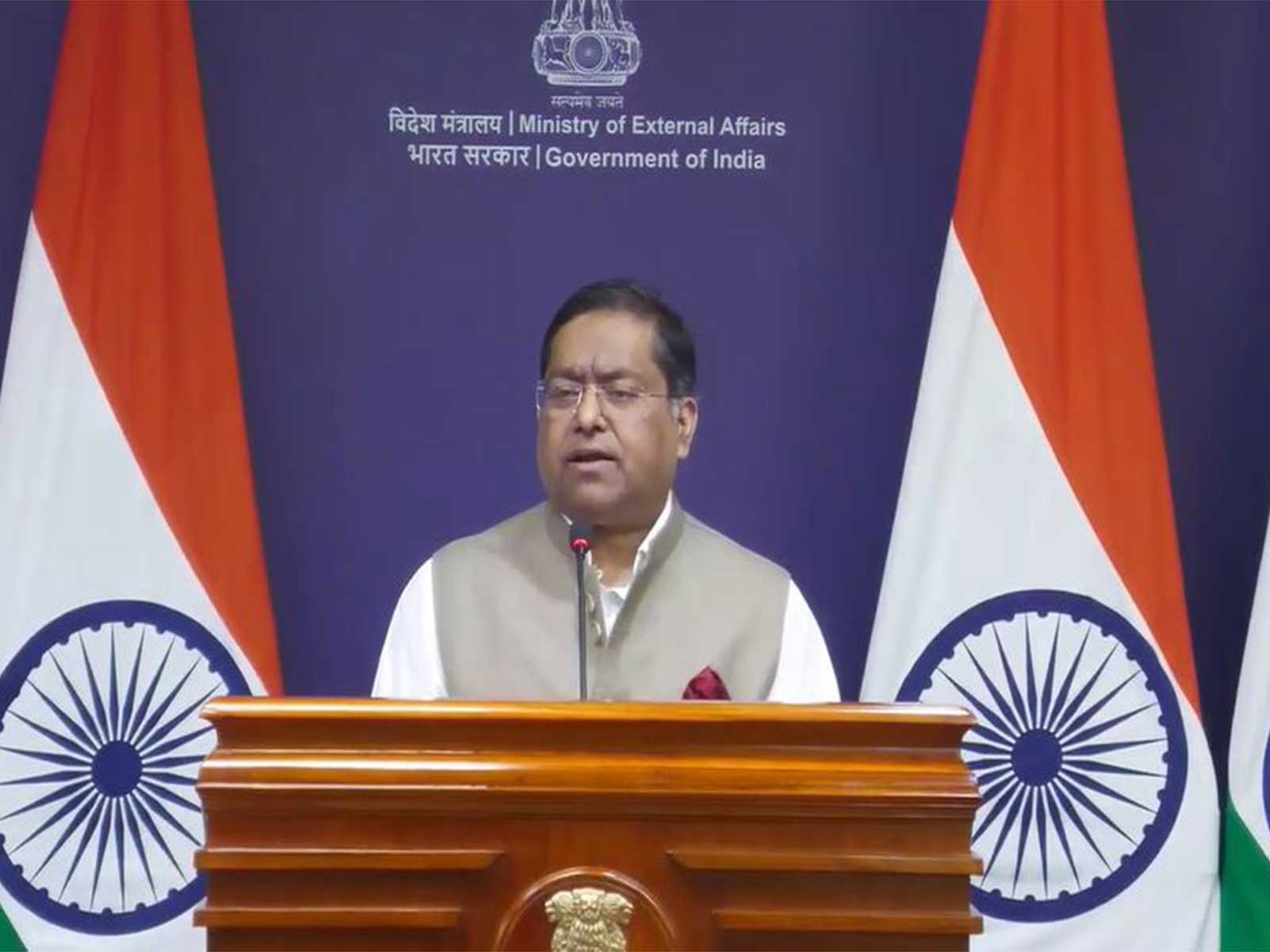 MEA Spokesperson Randhir Jaiswal (Photo/Youtube@Ministry of External Affairs, India)