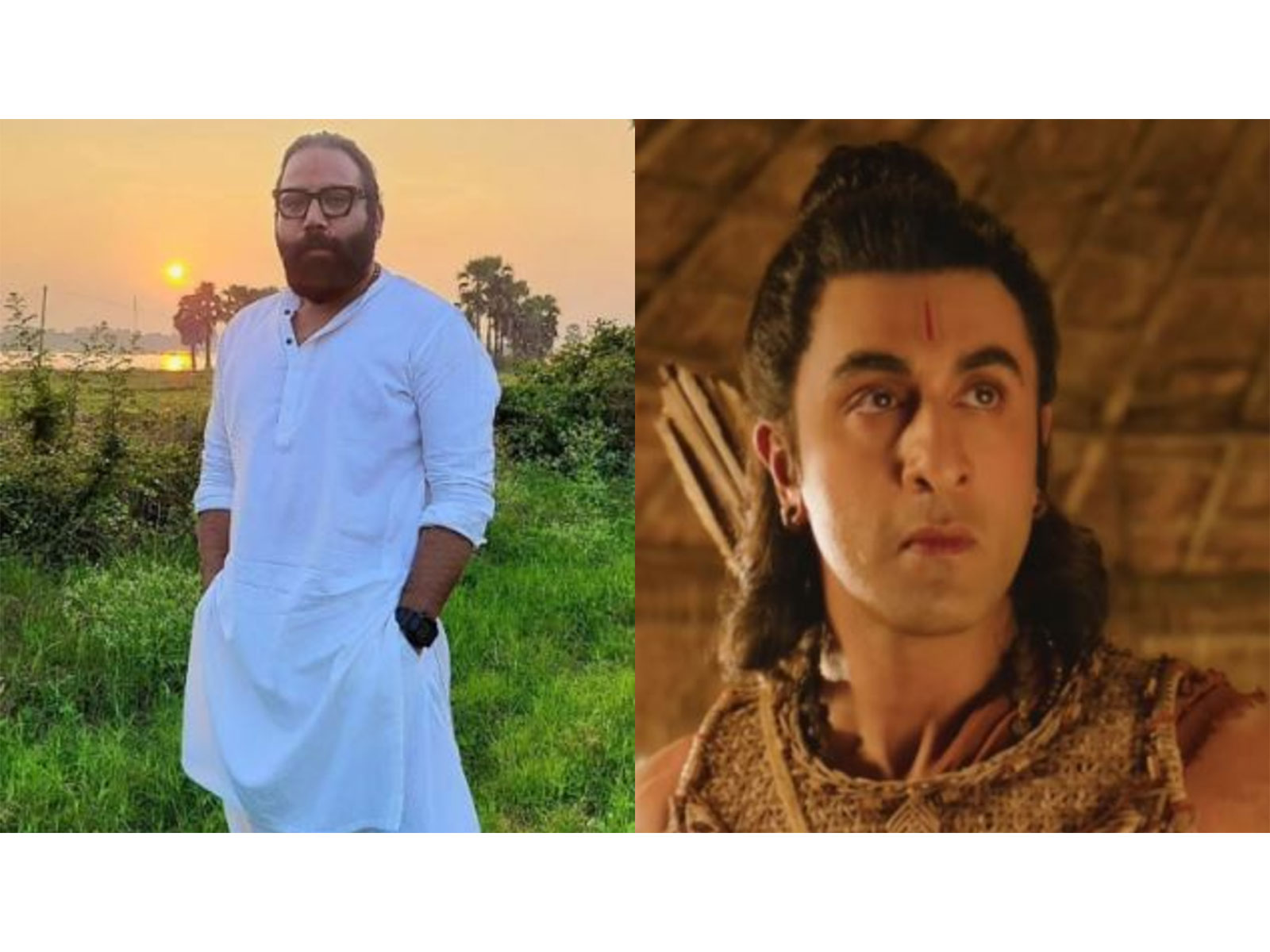 Sandeep Reddy Vanga (R) A still from 'Ramayana: Part 1' trailer (L) (Photos/Instagram@sandeepreddy.vanga/Youtube/@tseries)
