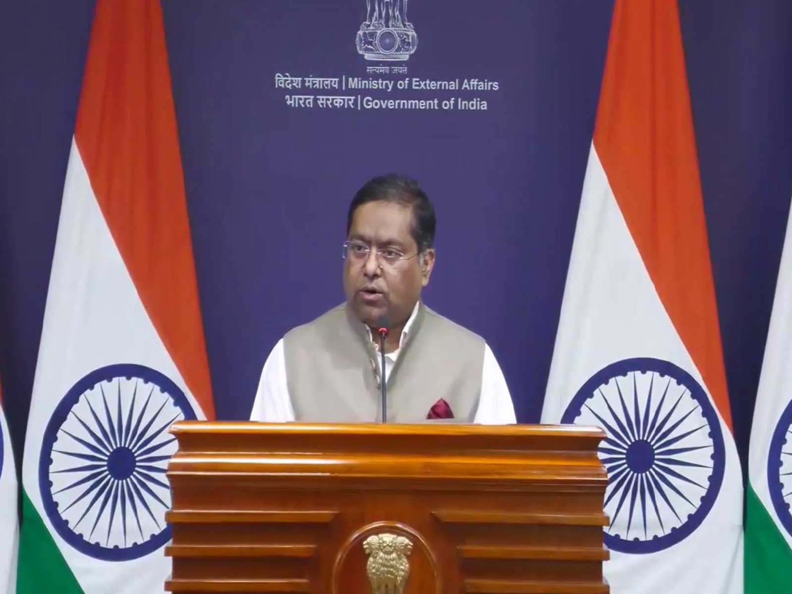 MEA Spokesperson Randhir Jaiswal (Photo/Youtube@Ministry of External Affairs, India)