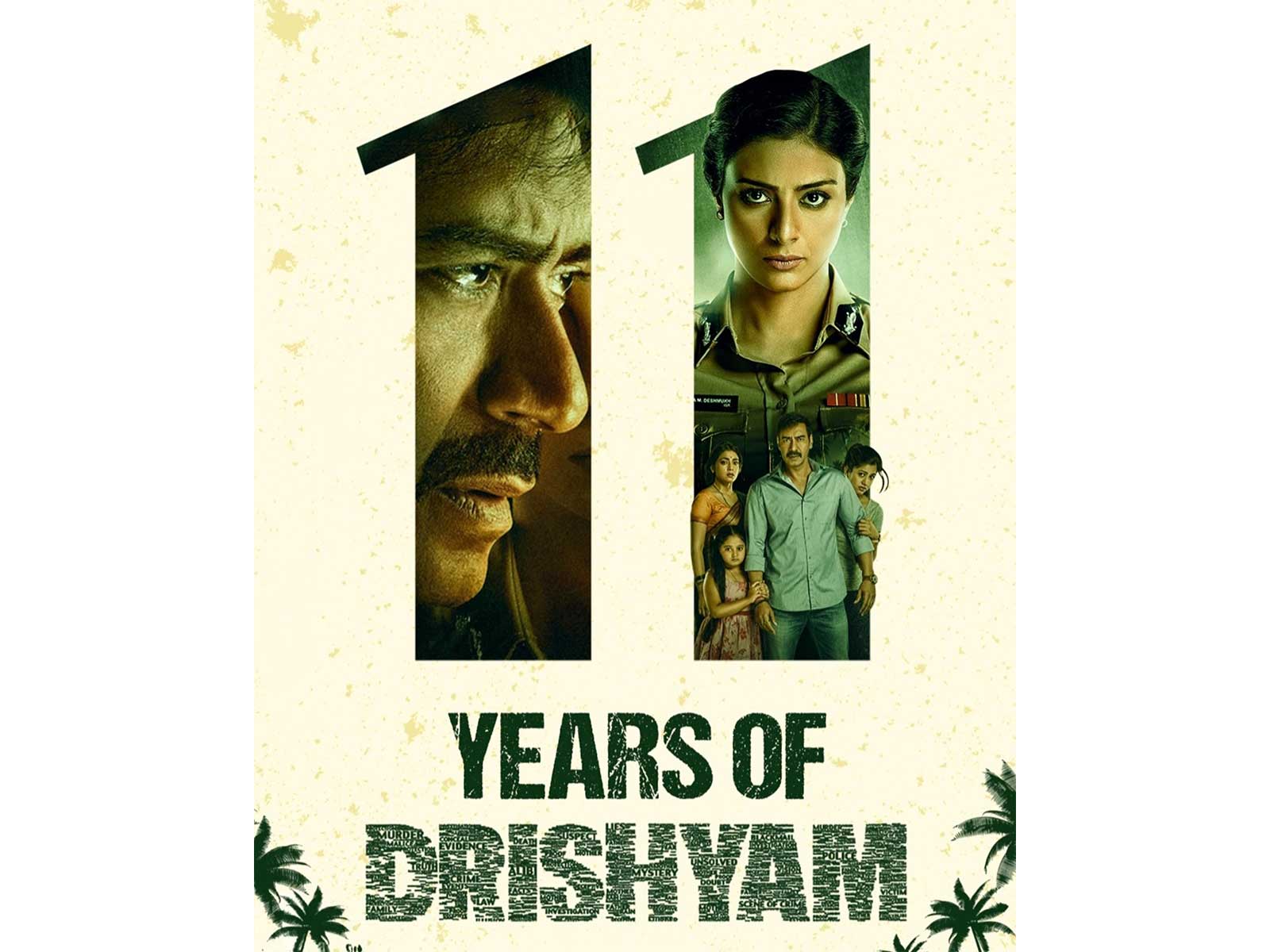 11 years of 'Drishyam' (Photo/Instagram@abhishekpathakk)