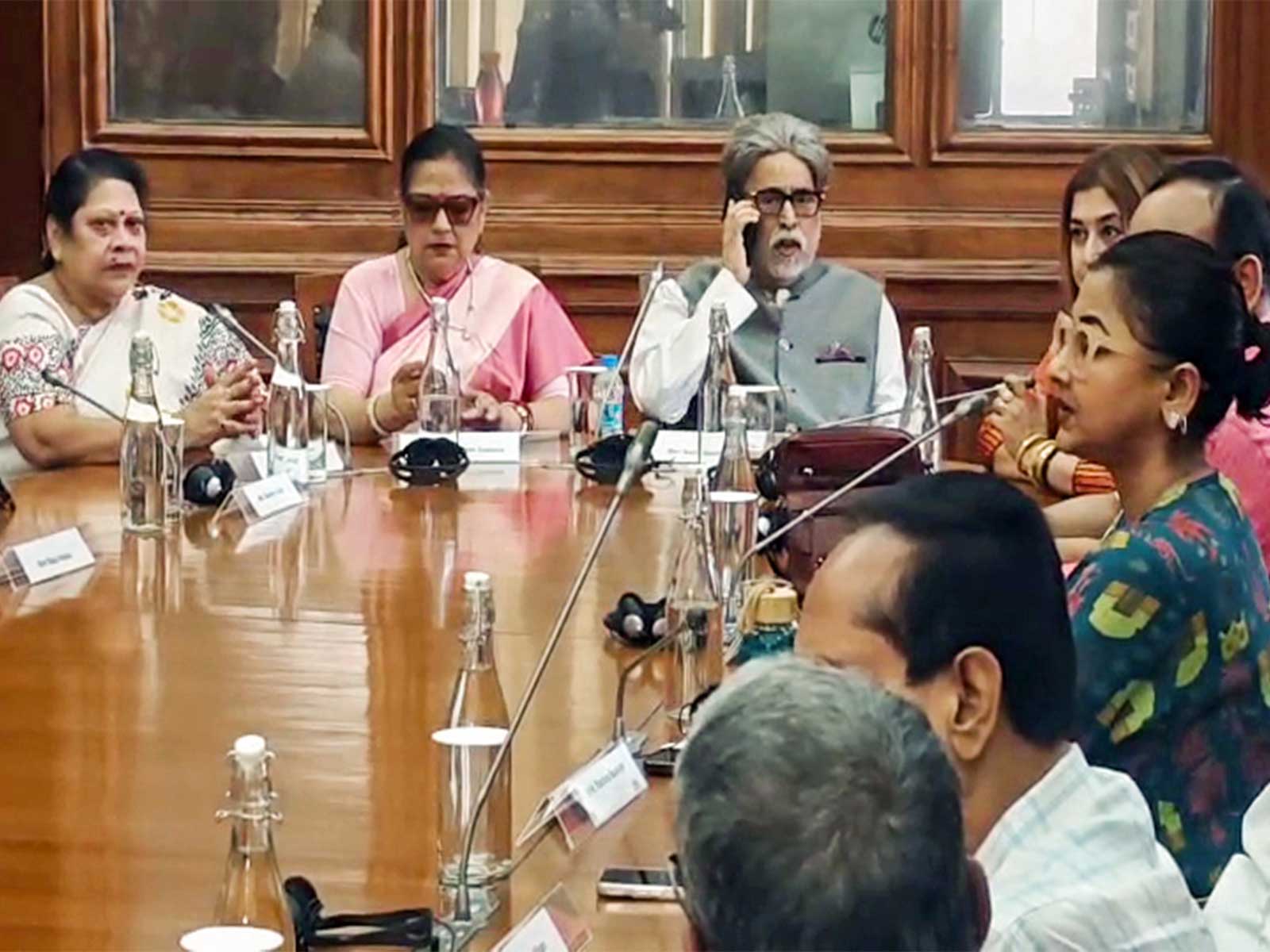 Visuals of NCPI members during a meeting FilePhoto/ANI)