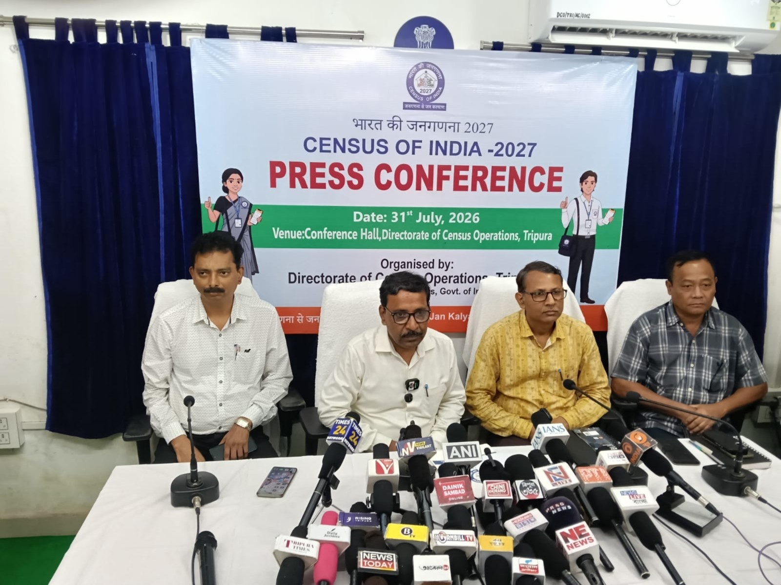 Press Conference organised by directorate of census operations Tripura (Photo/ TSECL)