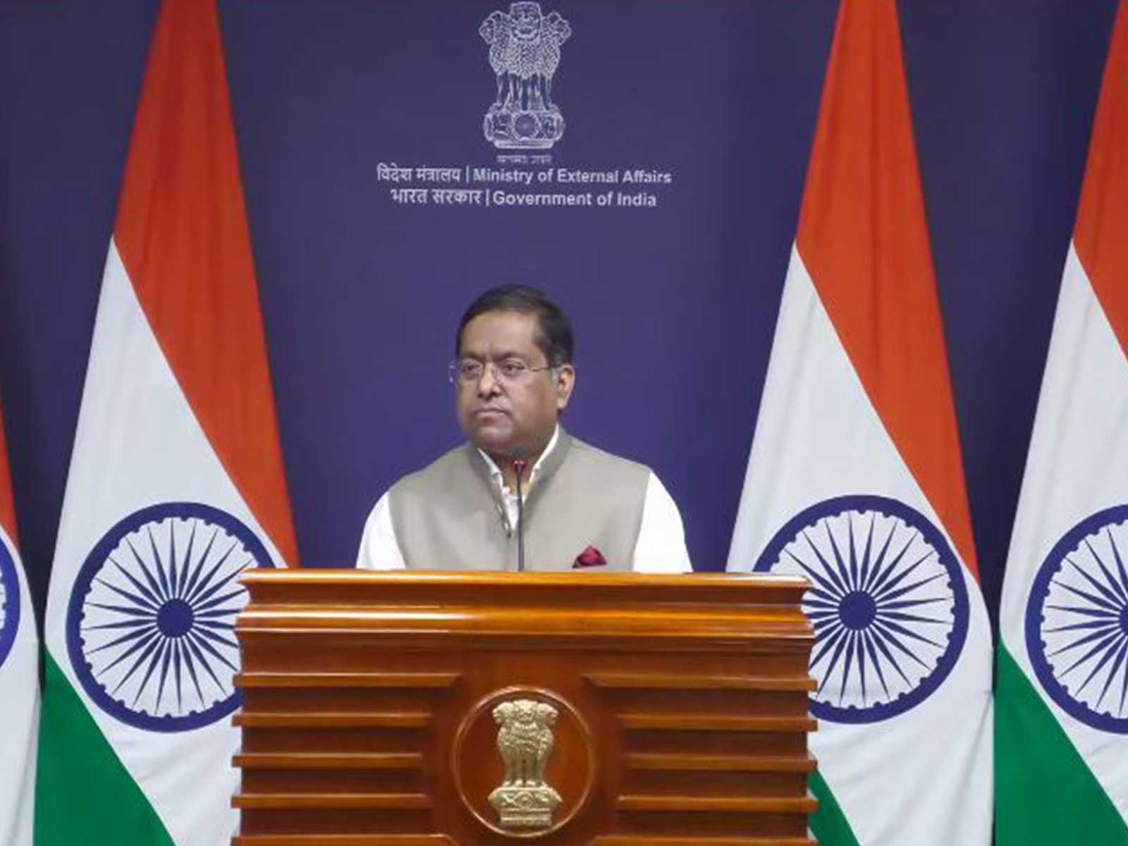 Ministry of External Affairs Spokesperson Randhir Jaiswal (Photo/Youtube@MEAIndia)