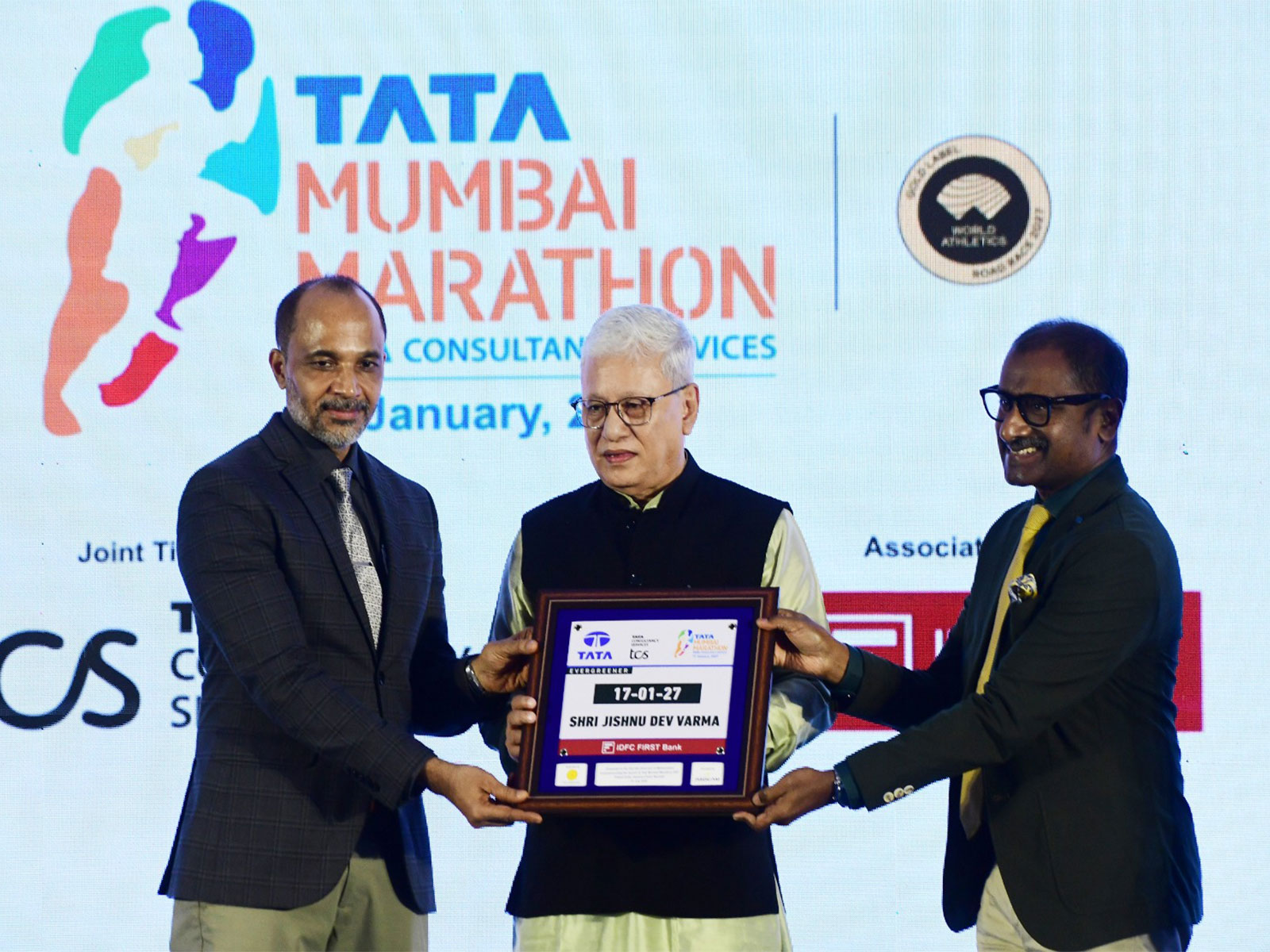 Maharashtra Governor Jishnu Dev Varma becomes first registrant for Mumbai Marathon 2027 (Photo: TMM)