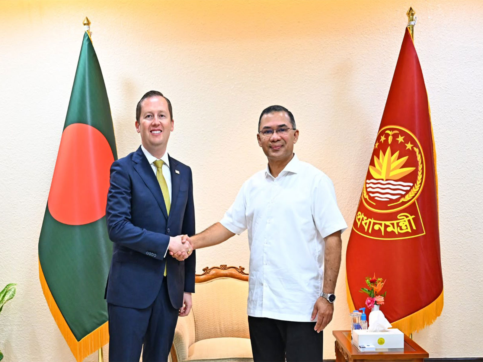 US Special Envoy Sergio Gor meets Bangladesh Prime Minister Tarique Rahman (Photo/Bangladesh 
