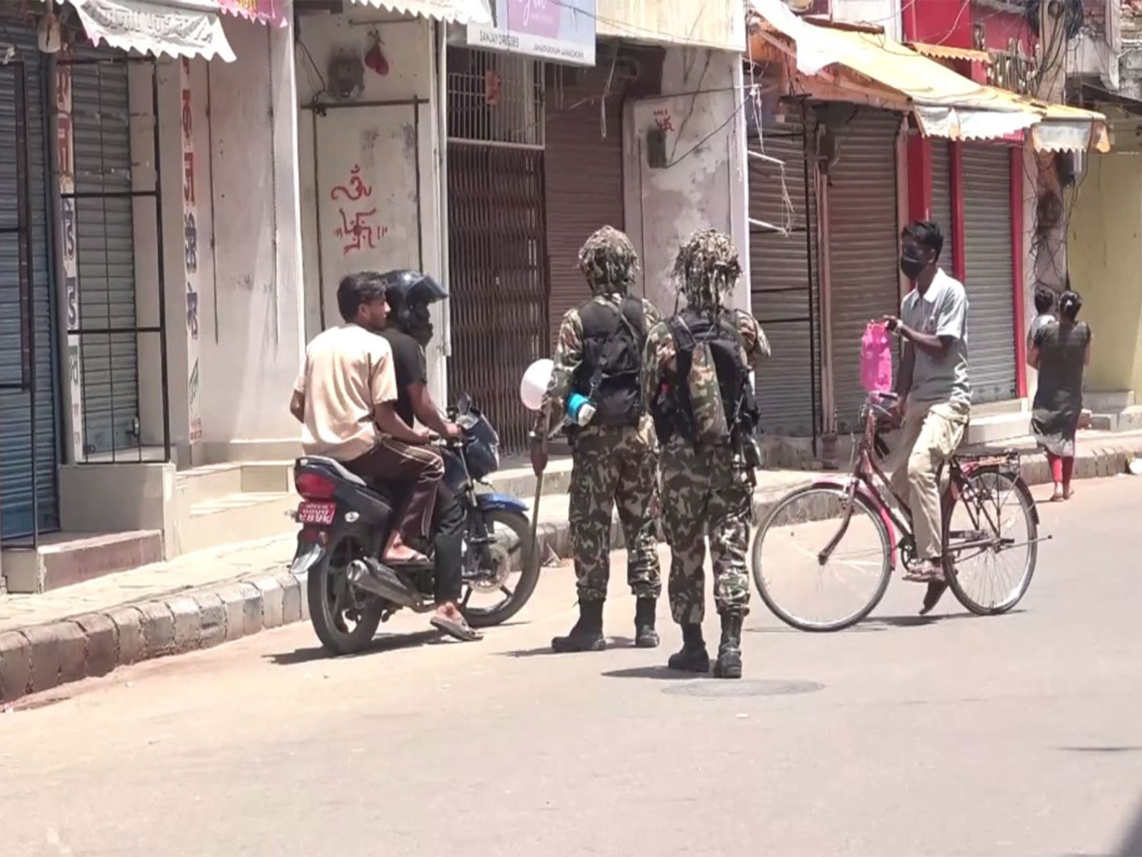 Security forces deployed amid curfew in parts of Nepal (Photo/ANI)