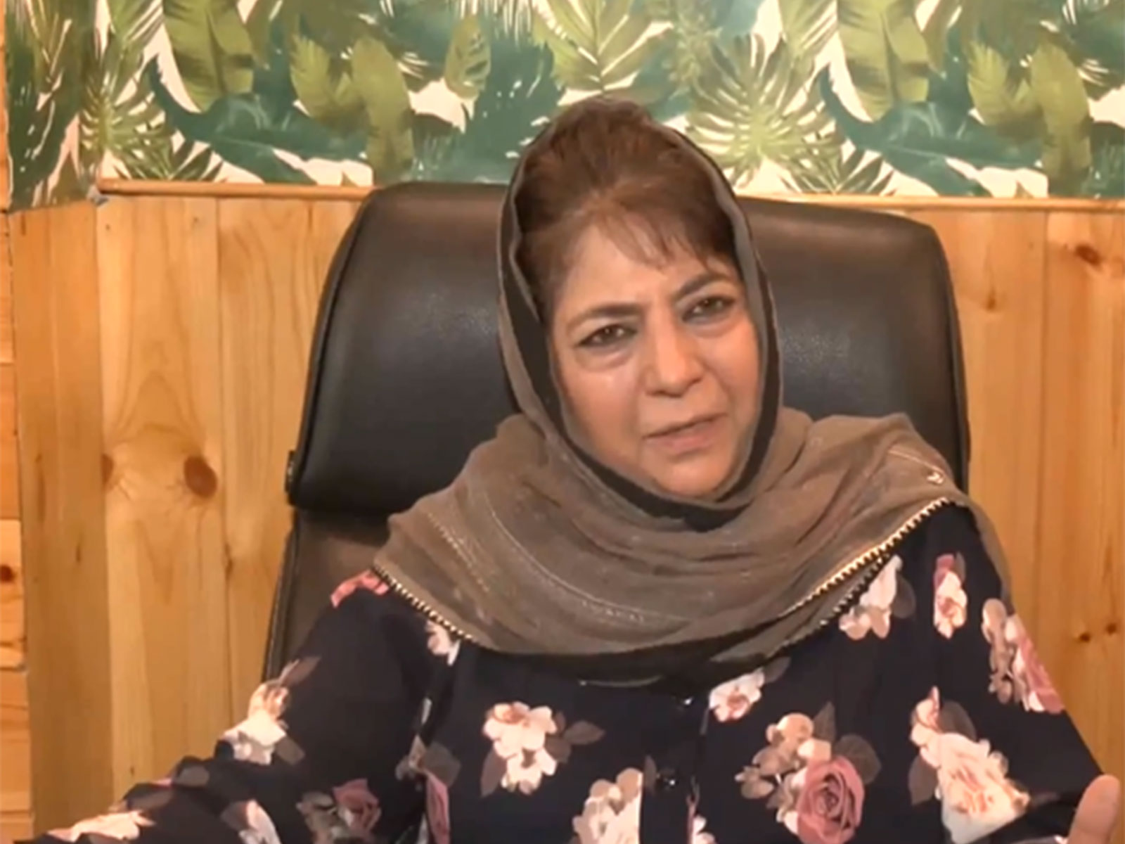 Peoples Democratic Party (PDP) chief Mehbooba Mufti (Photo/ANI)