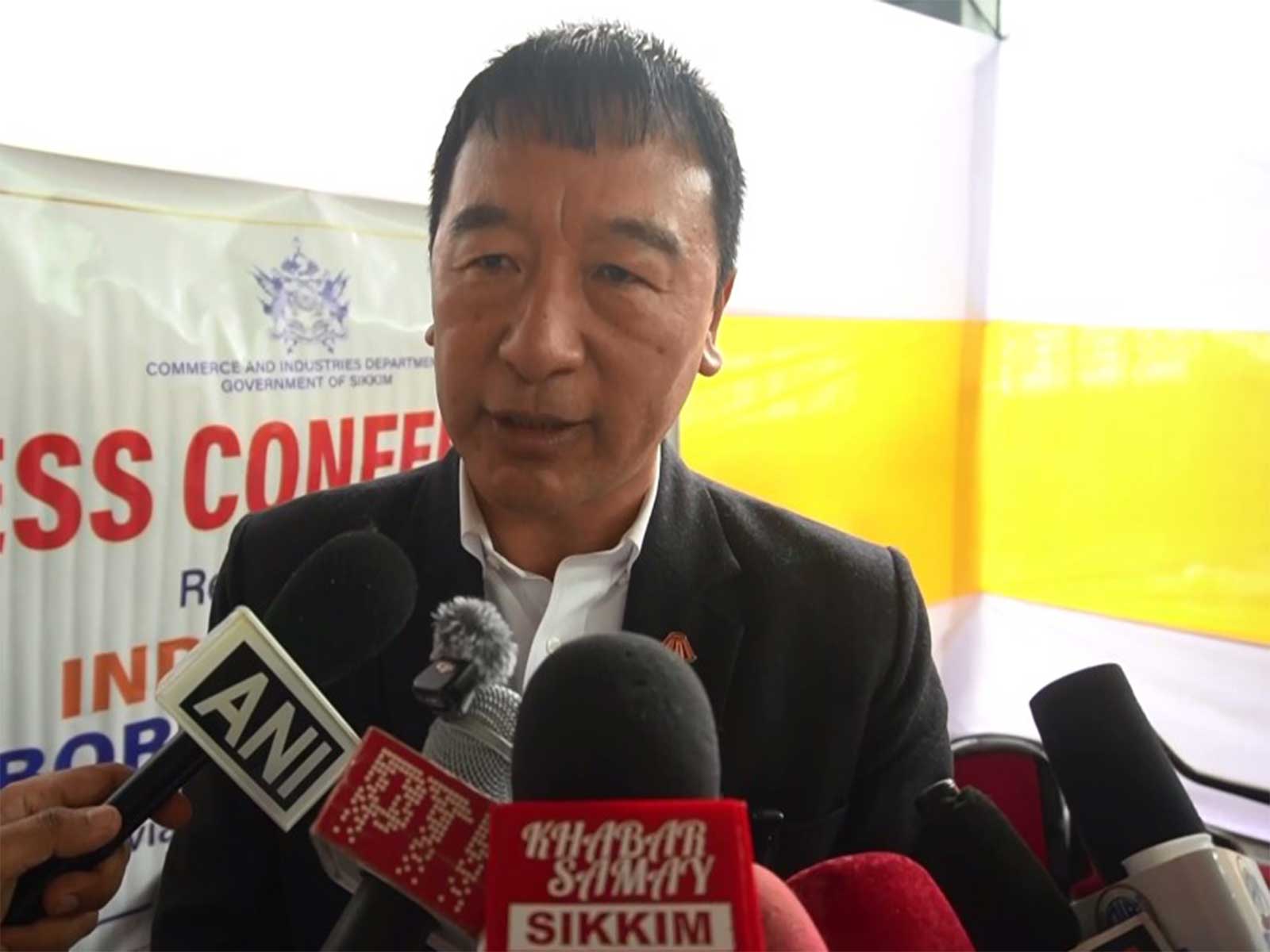 Sikkim Commerce Minister TT Bhutia (Photo/ANI)
