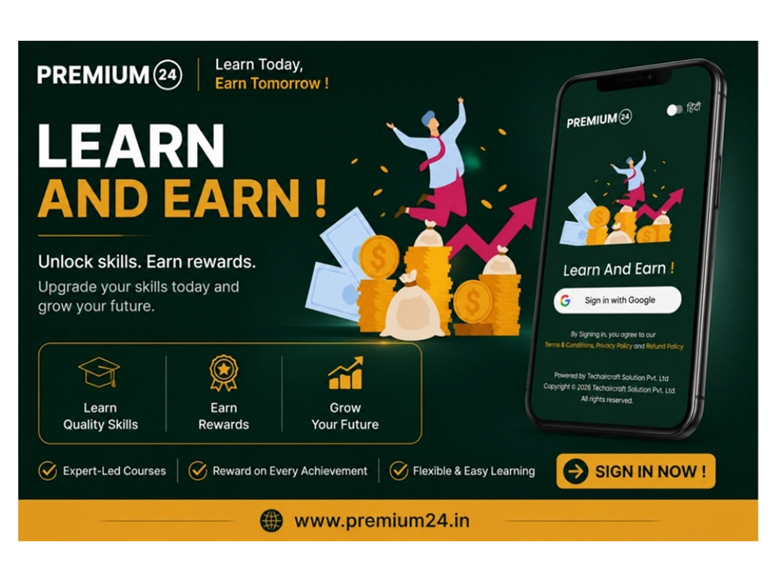 Premium24: A Closer Look at the Captcha-Practice, Exam-Prep and Referral Learning App Gaining Ground in India