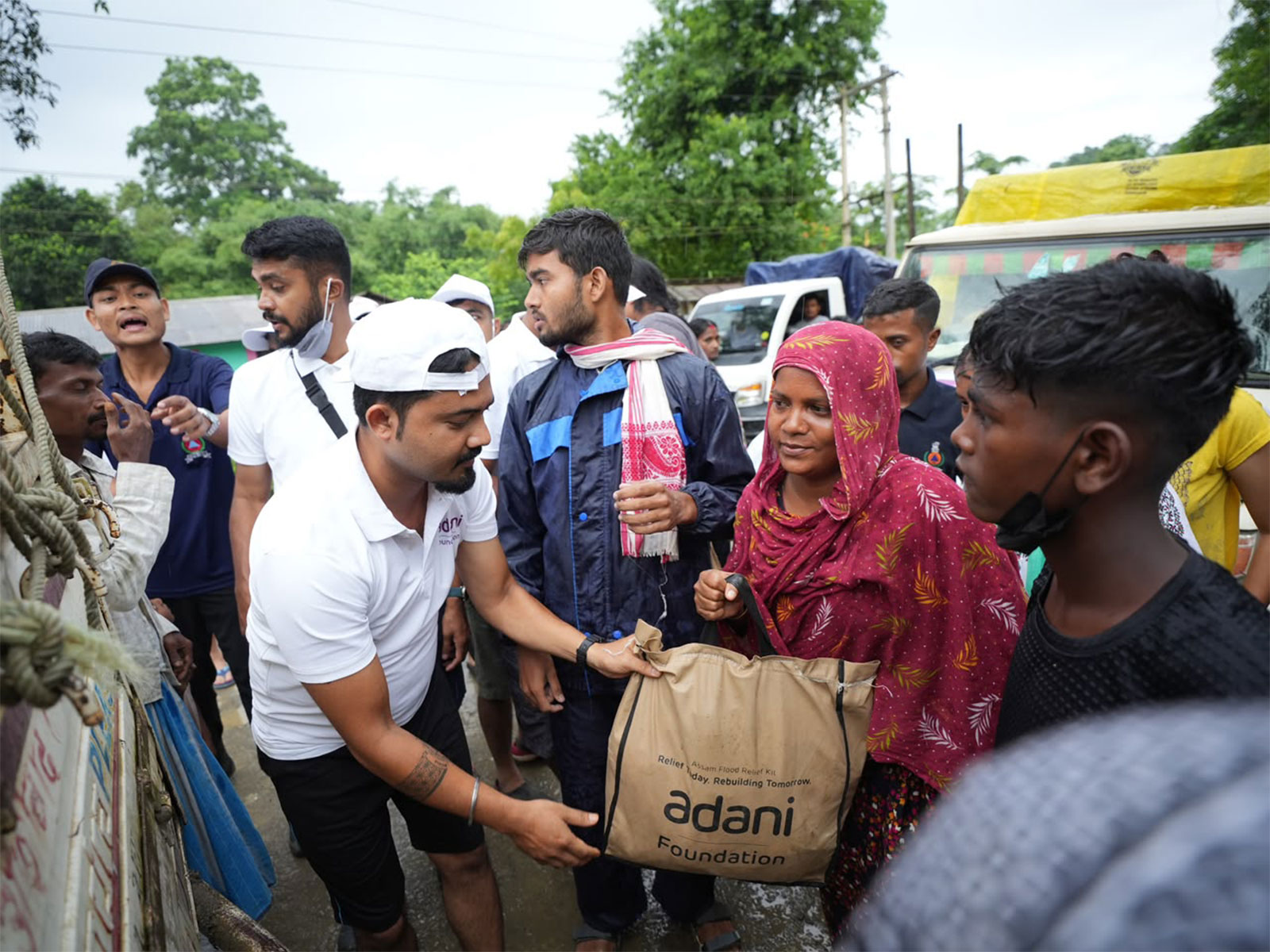 Essential food, medicines, sanitation and hygiene supplies are reaching families (Photo/Adani Group) 
