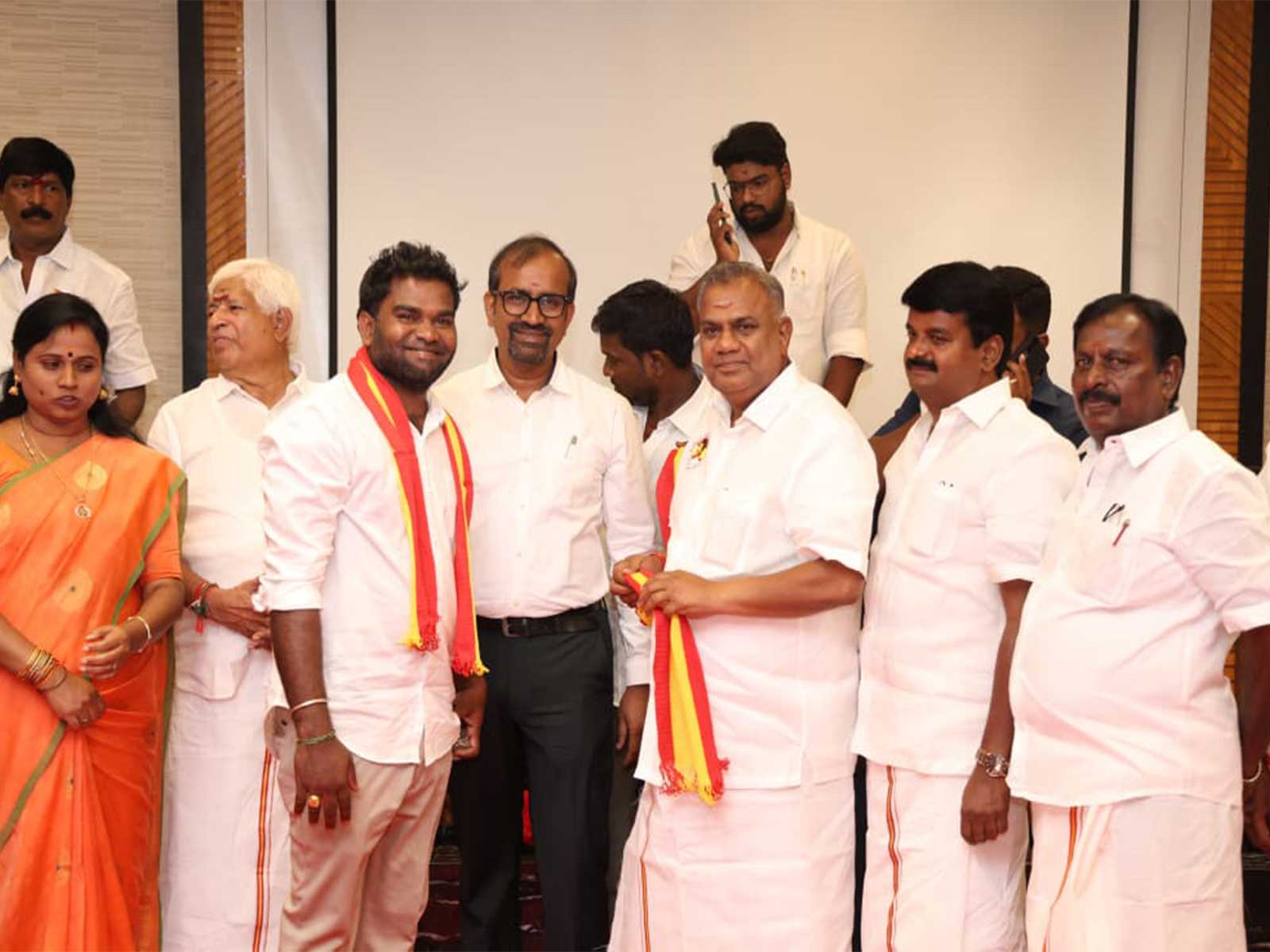 Several AIADMK functionaries join TVK in Chennai (Photo/TVK)