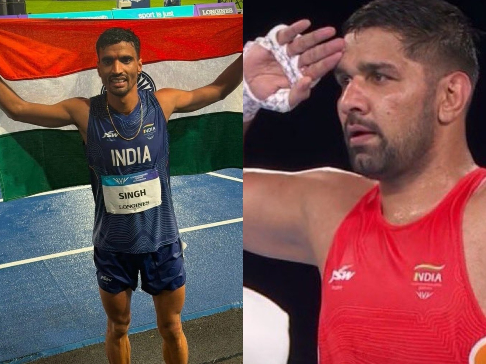 Gulveer Singh (L) and Narender Berwal (R) (Photo: X/@VPIndia)