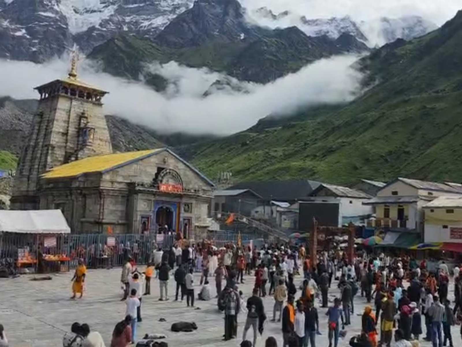 Crowd at Kedarnath Dham (Photo/ANI)