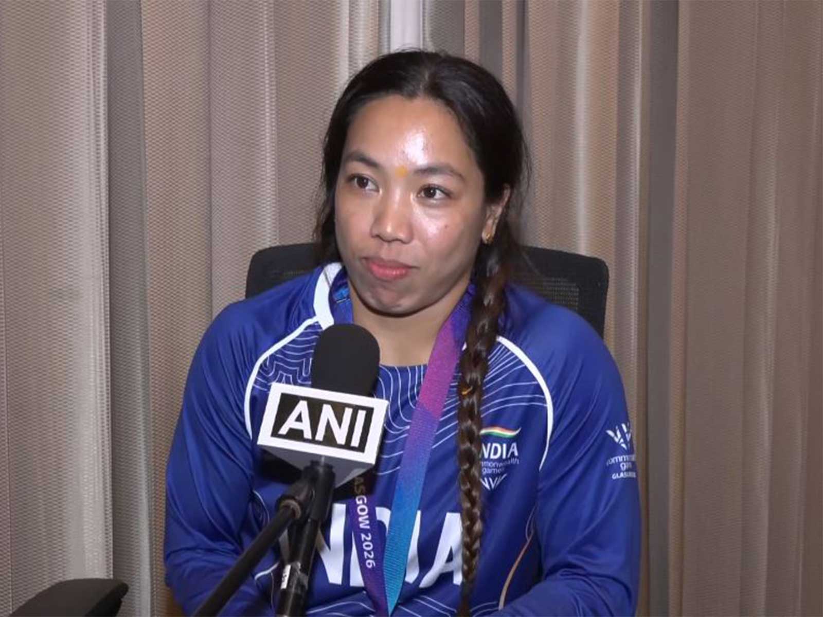 Indian weightlifter Mirabai Chanu. (Photo: ANI)