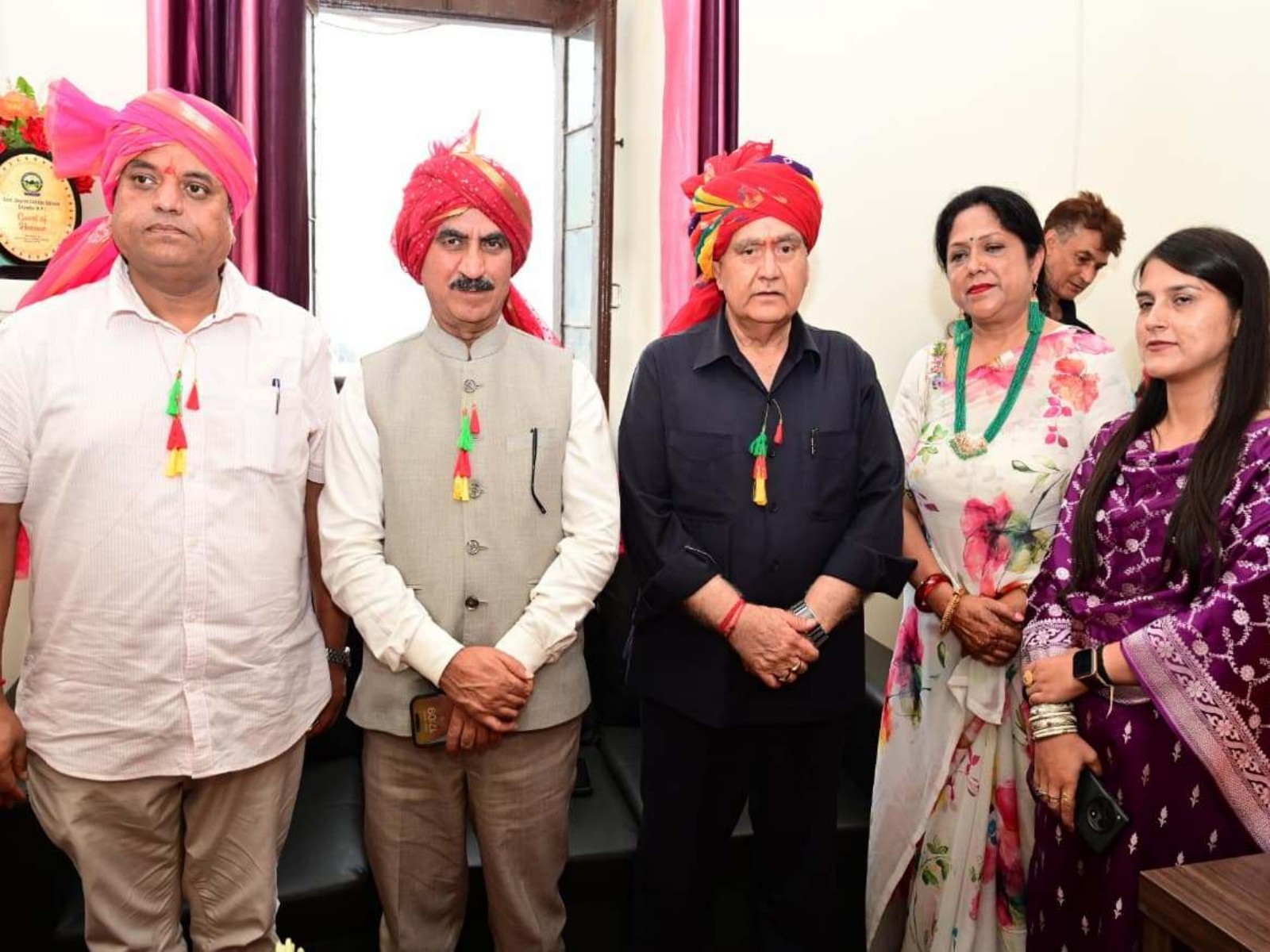 Himachal Pradesh CM Sukhvinder Singh Sukhu with State Assembly Speaker Kuldeep Singh Pathania among others (Photo/Himachal Pradesh CMO)