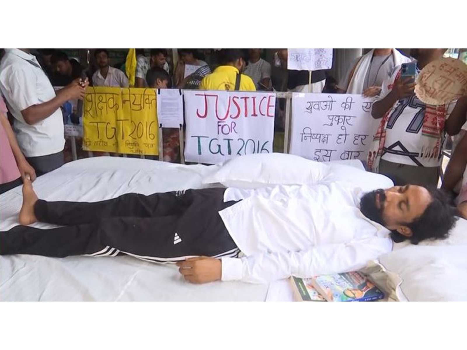 student leader Devendra Nath Mahato (Photo/ANI)