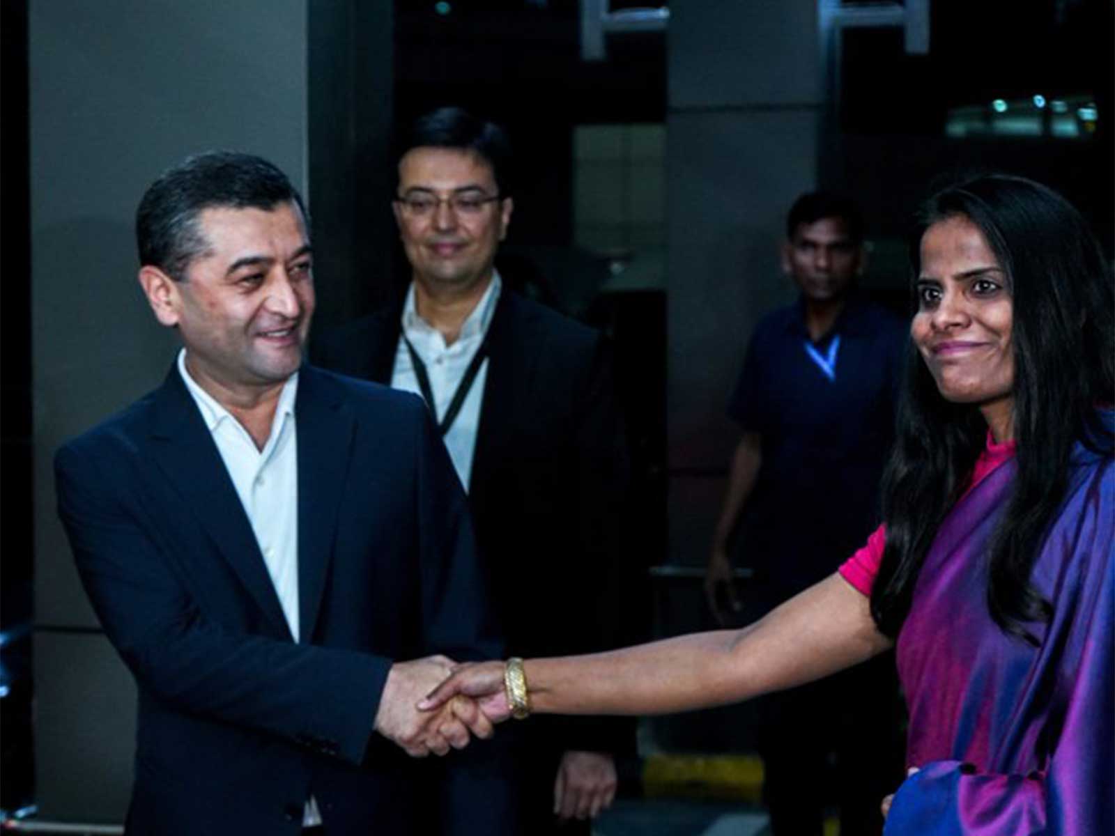 Uzbekistan's Foreign Minister Bakhtiyor Saidov welcomed upon his arrival in New Delhi (Photo/X/@MEAIndia)