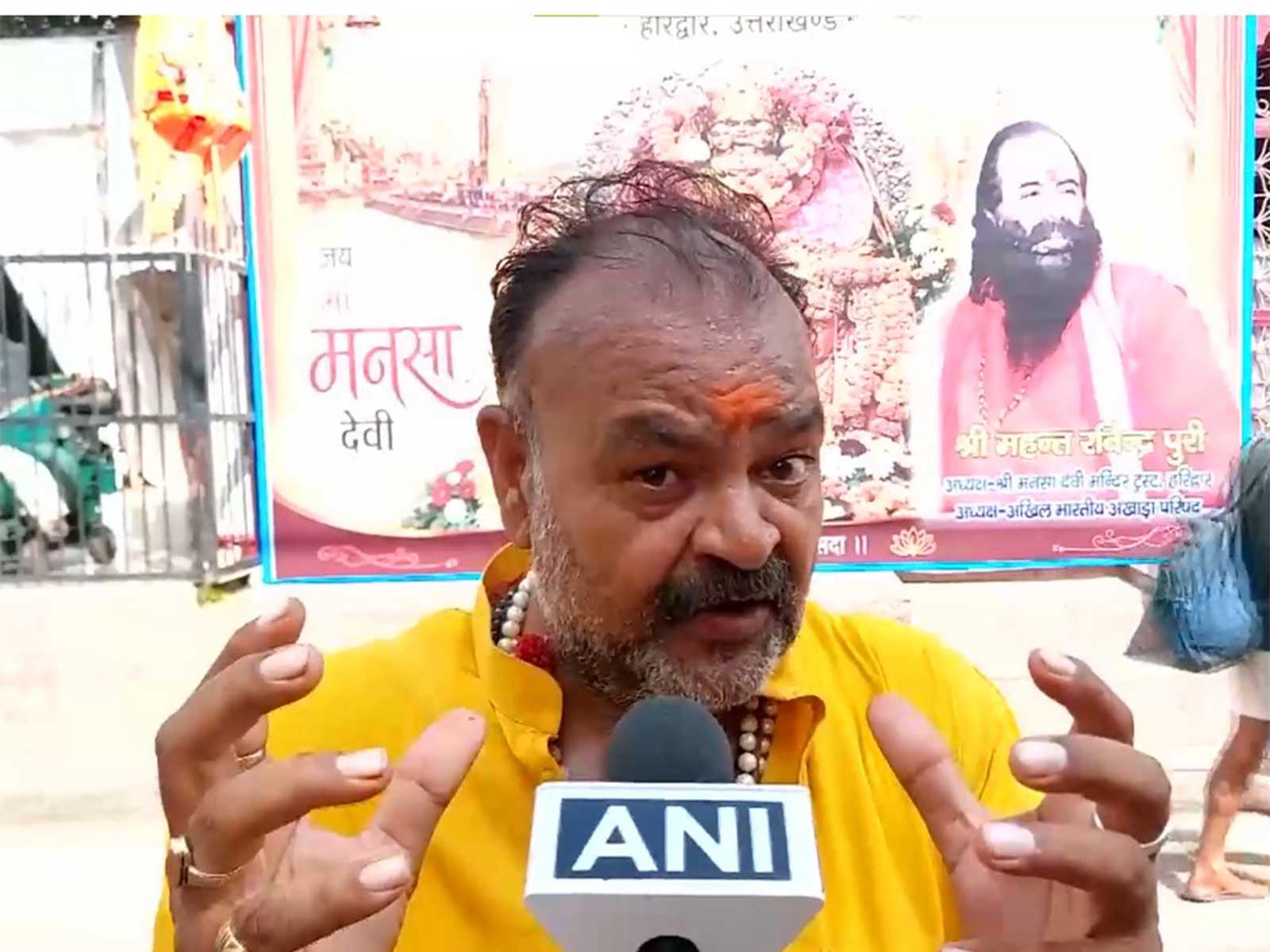Akhand Parshuram Akhara President Adhir Kaushik (Photo/ANI)