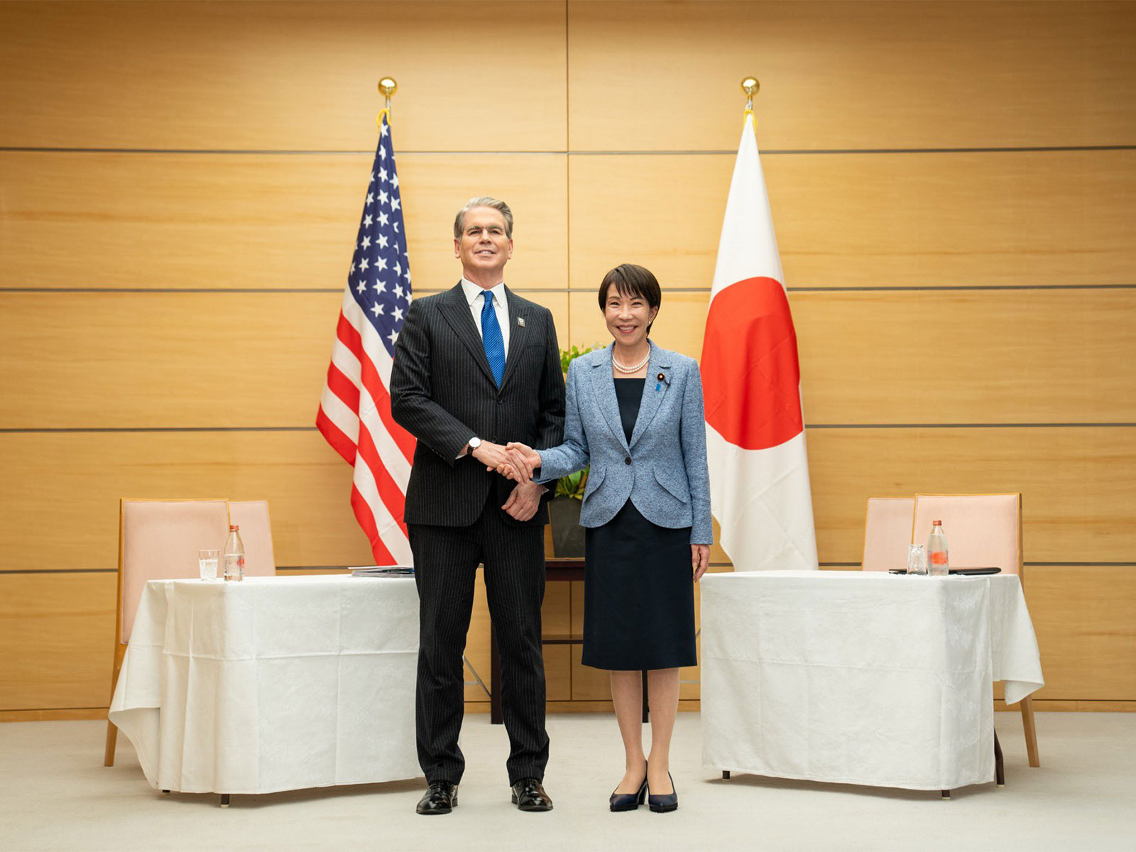 US Secretary of the Treasury, Scott Bessent along with Japanese Prime Minister Sanae Takaichi (Photo/X/@SecScottBessent)