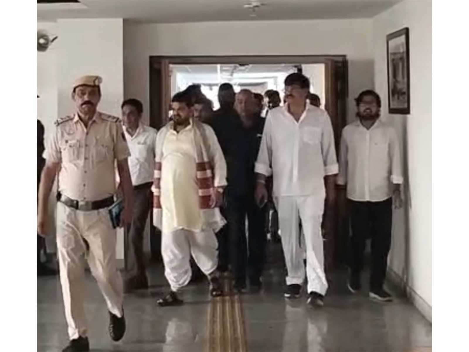 Brij Bhushan Sharan Singh at Rouse Avenue Court (Photo: ANI)