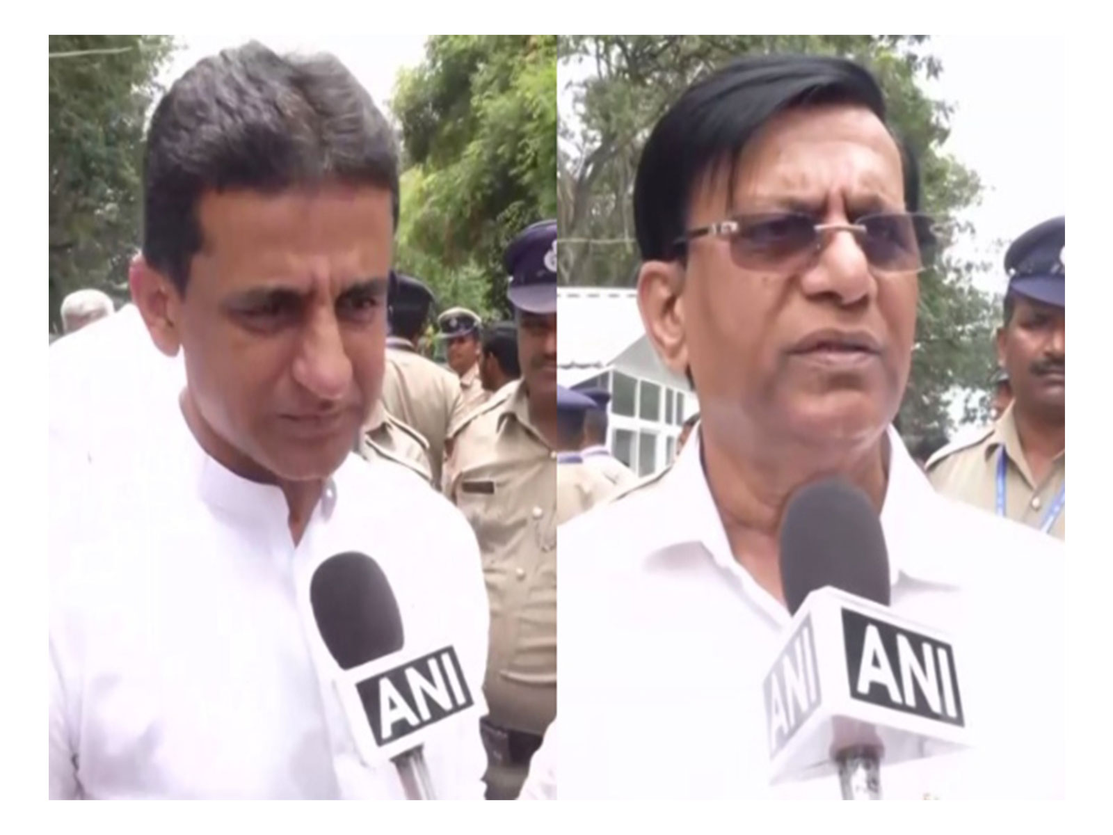 Congress MLAs Rizwan Arshad and Basavaraj Rayareddi (Photo/ANI)