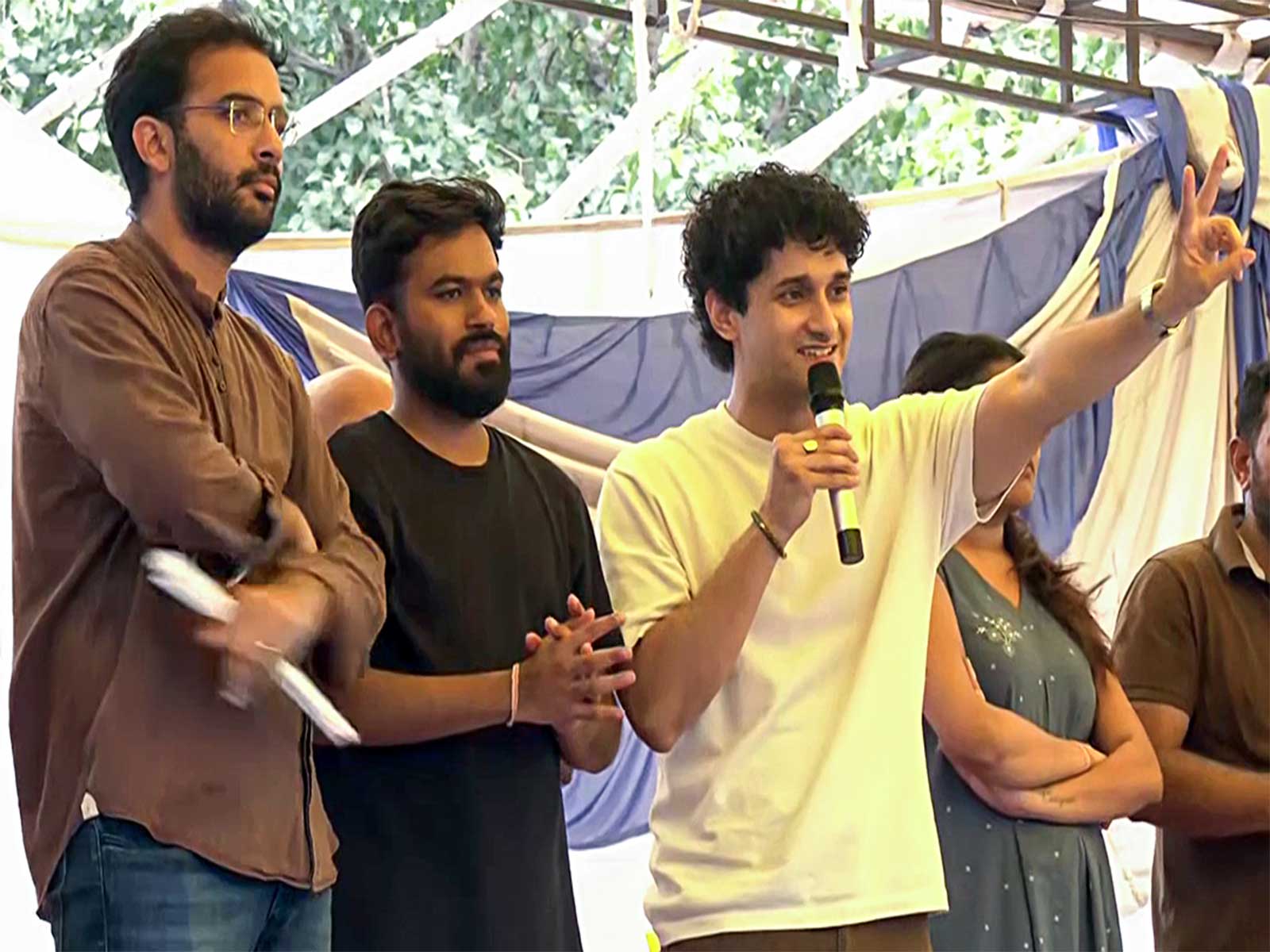 CJP's Ashutosh Ranka, Abhijeet Dipke, Saurav Das (File Photo/ANI) 