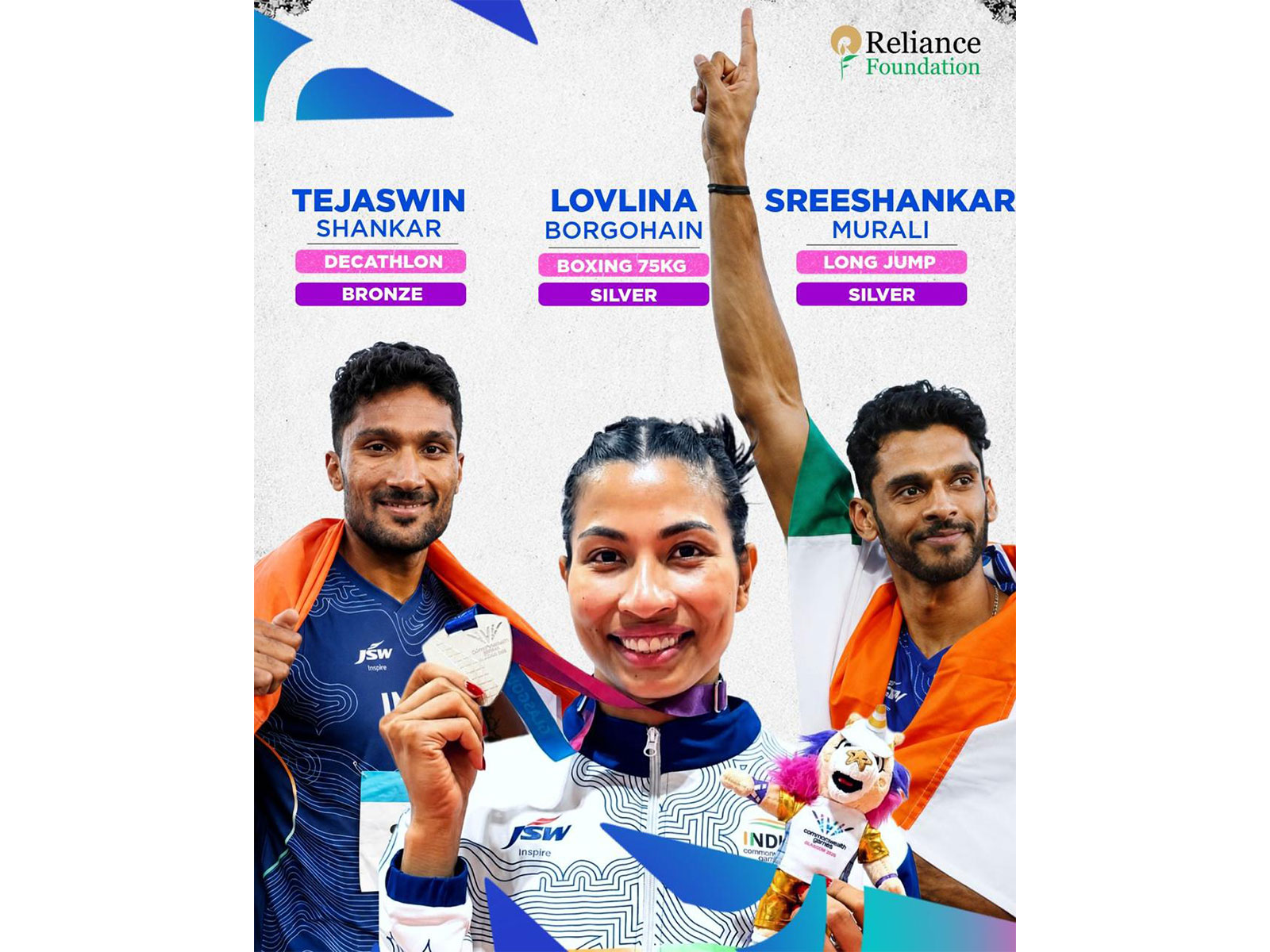 Reliance Foundation celebrates India's superb CWG 2026 campaign. (Photo: Reliance Foundation)